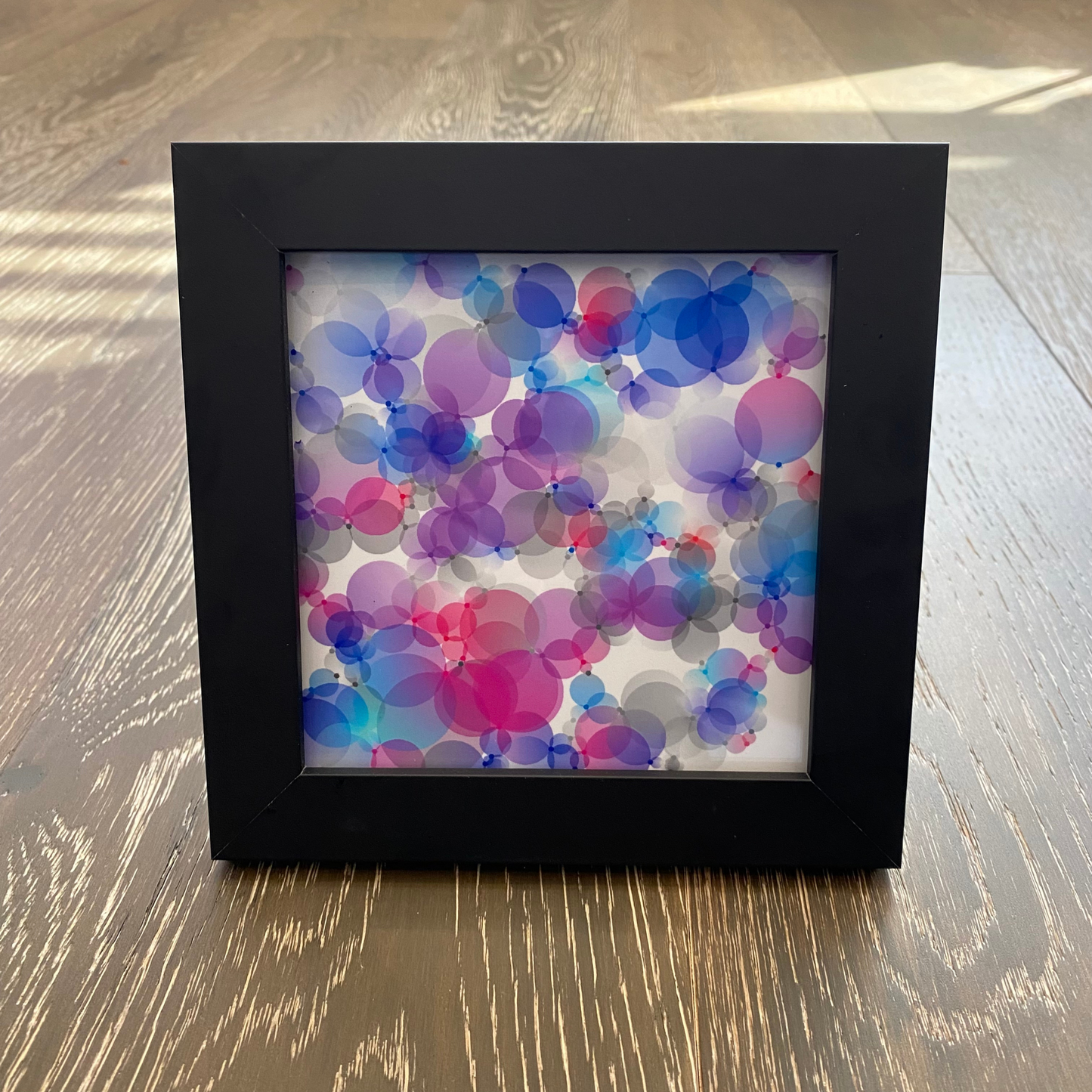 Original Art Print - pink, white, & blue