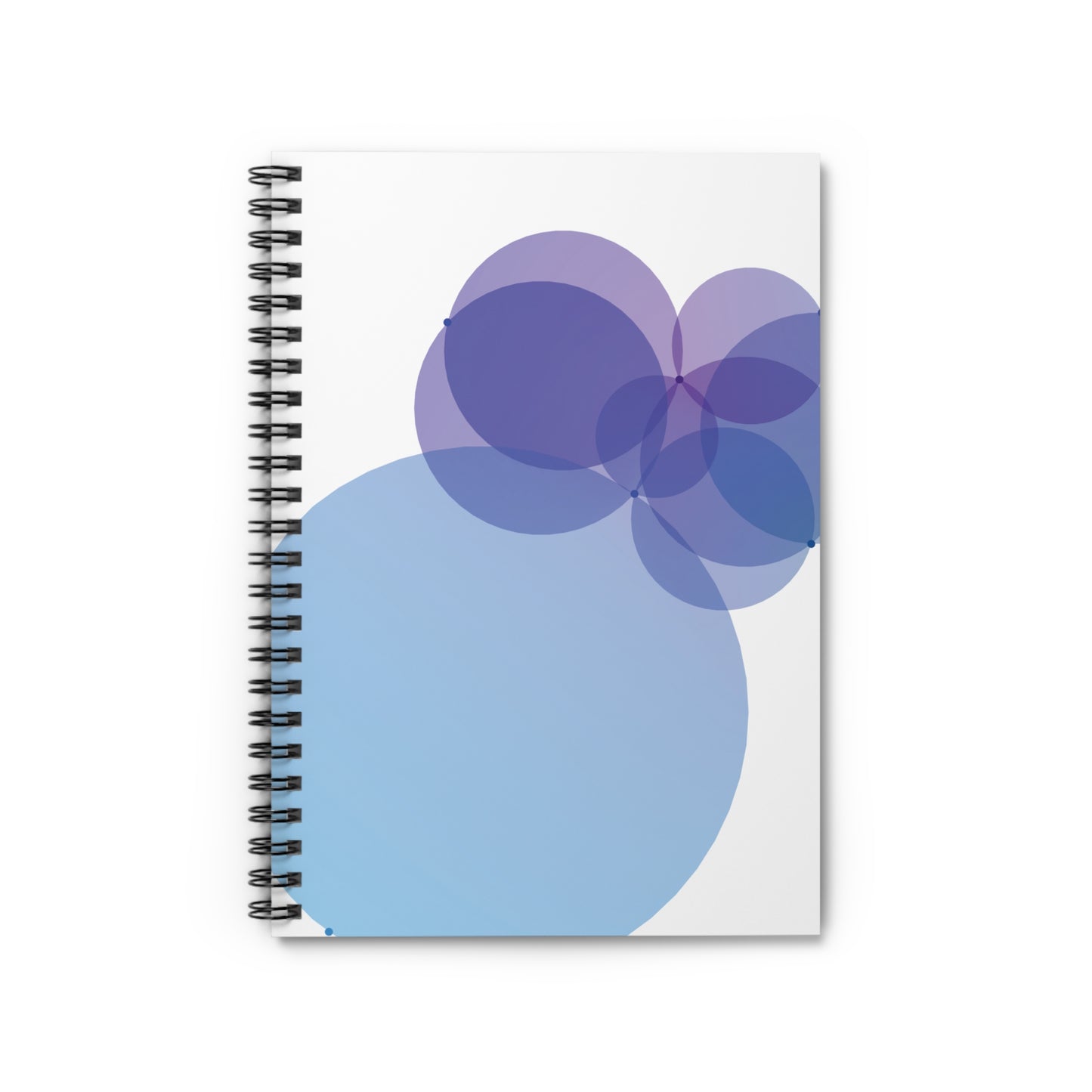 Spiral Notebook with Rule Lined Paper - blueberry