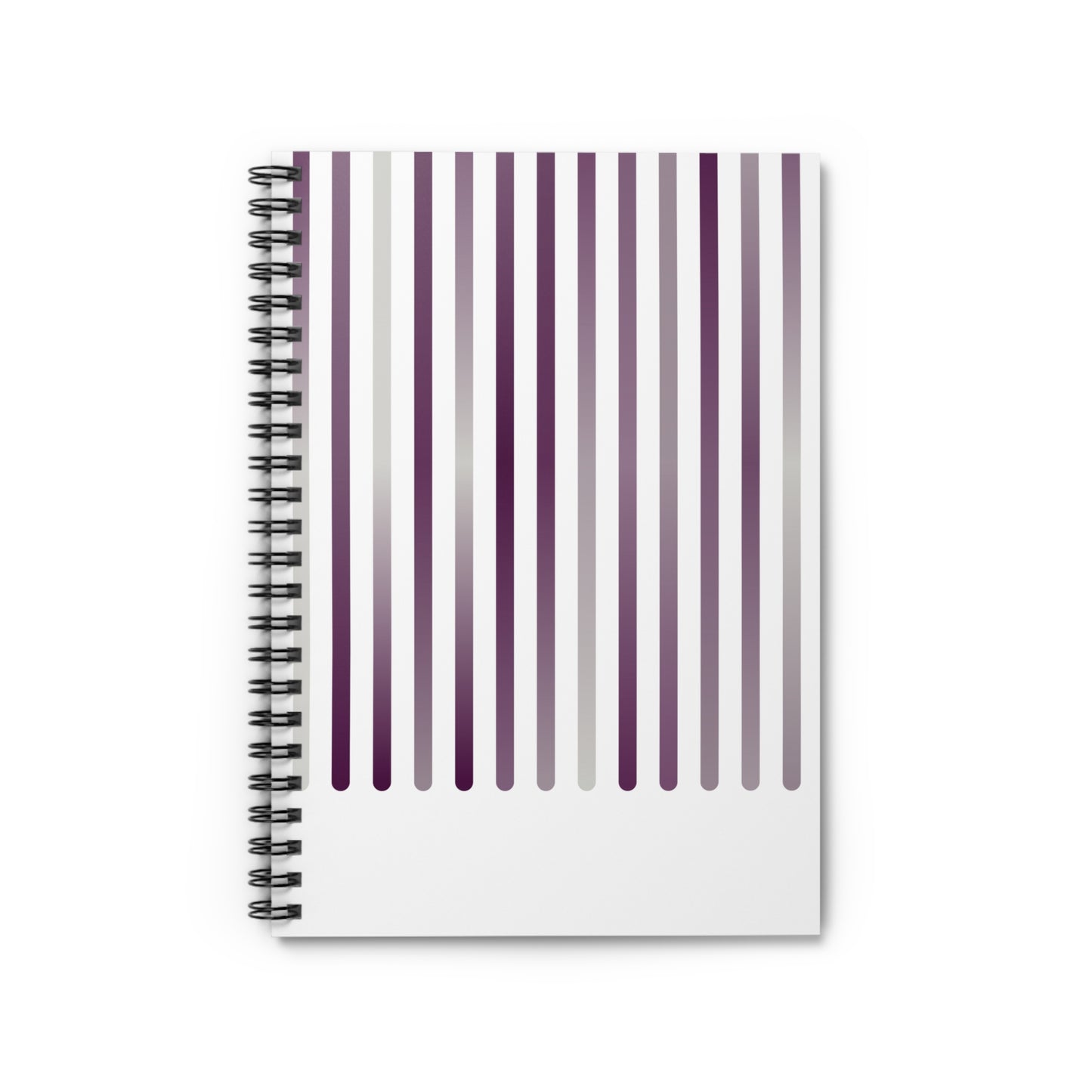 Spiral Notebook with Rule Lined Paper - amethyst silver