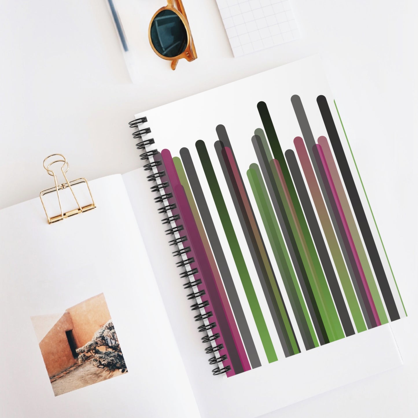 Spiral Notebook with Rule Lined Paper - i hope you're happy - Inverted
