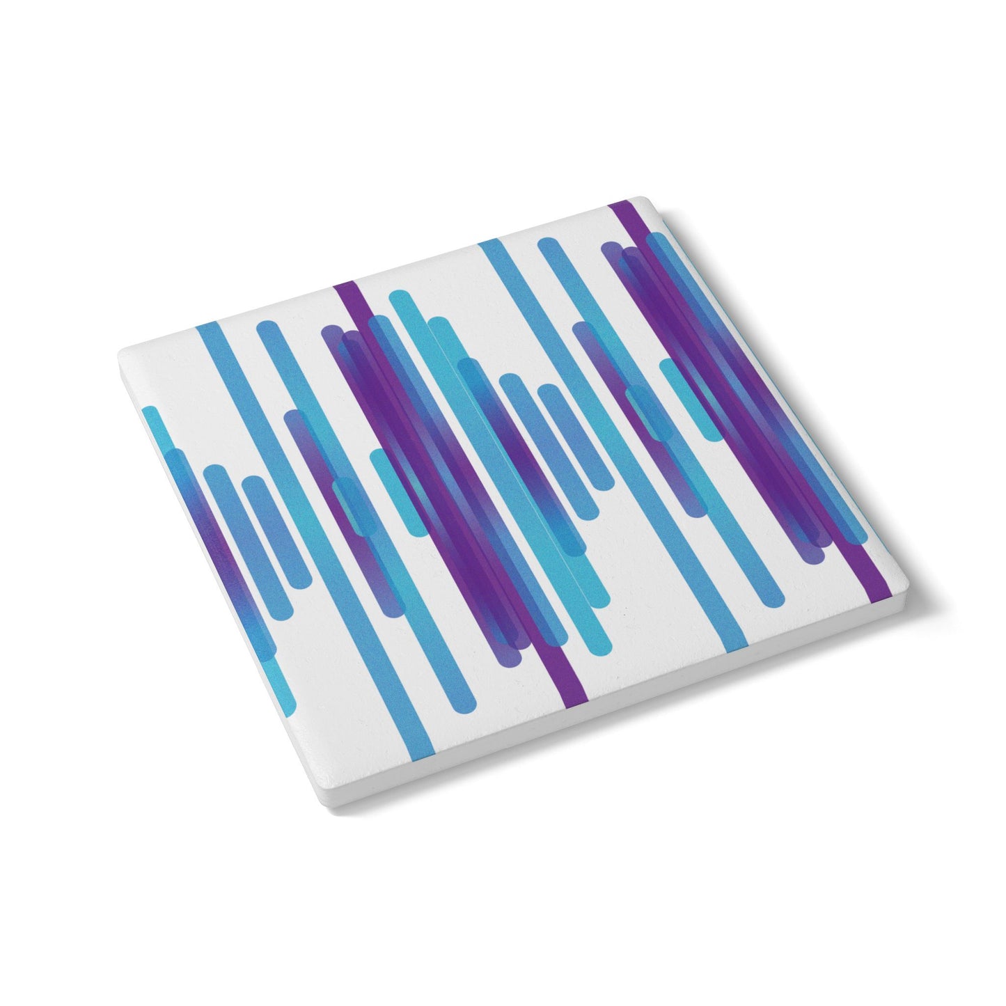 Ceramic Coaster - cloudy purple daze - Pattern 1