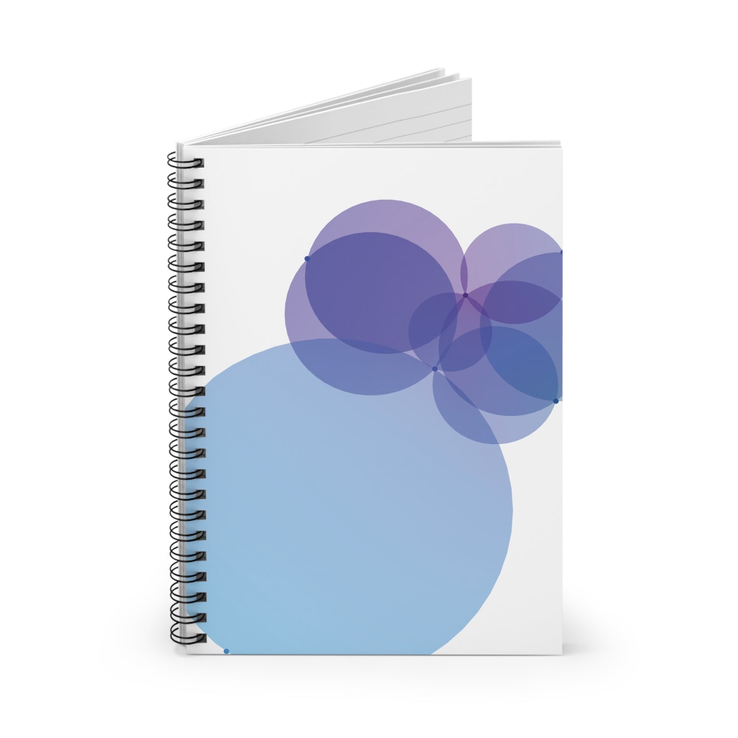 Spiral Notebook with Rule Lined Paper - blueberry