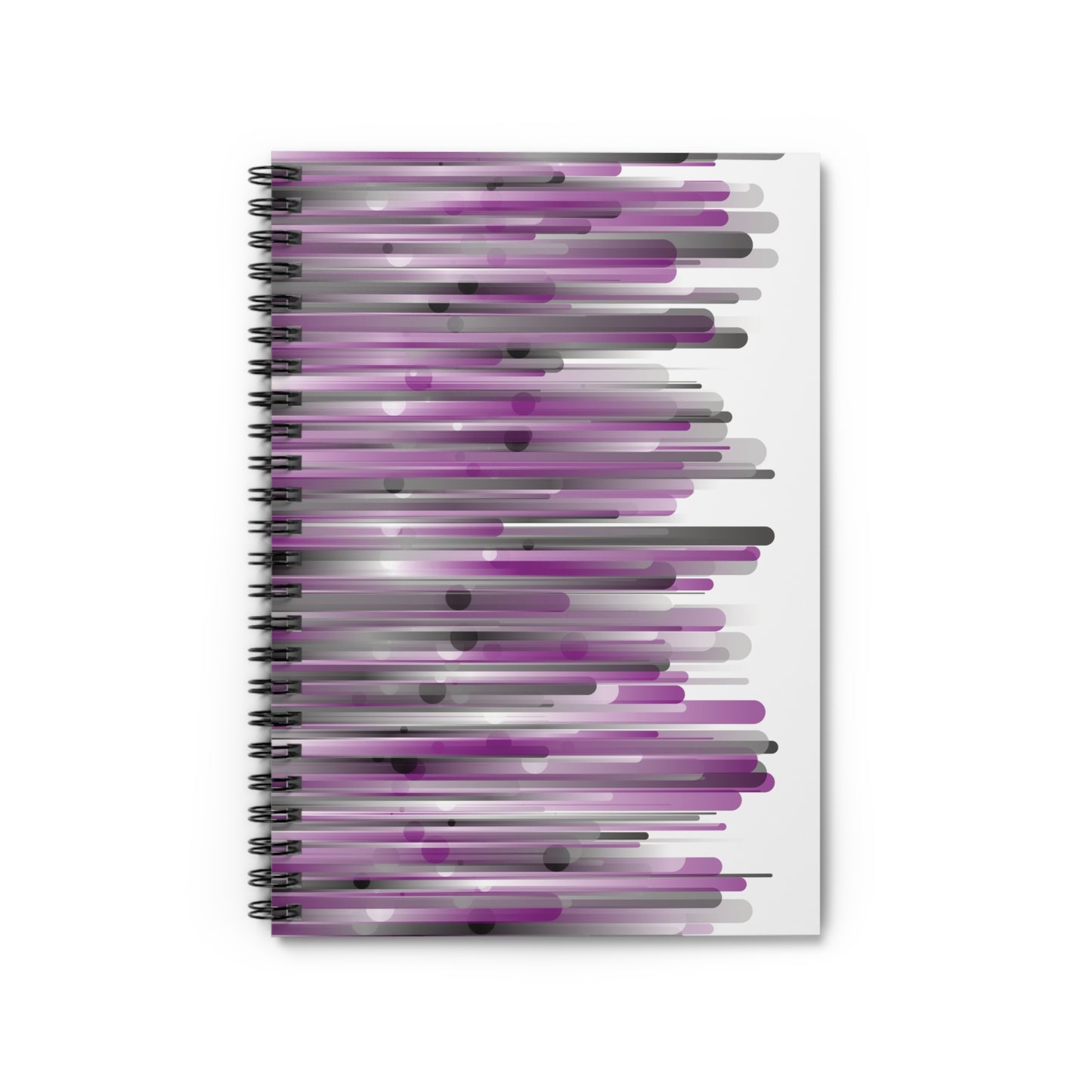 Spiral Notebook with Rule Lined Paper - city skyline - Rotated Left