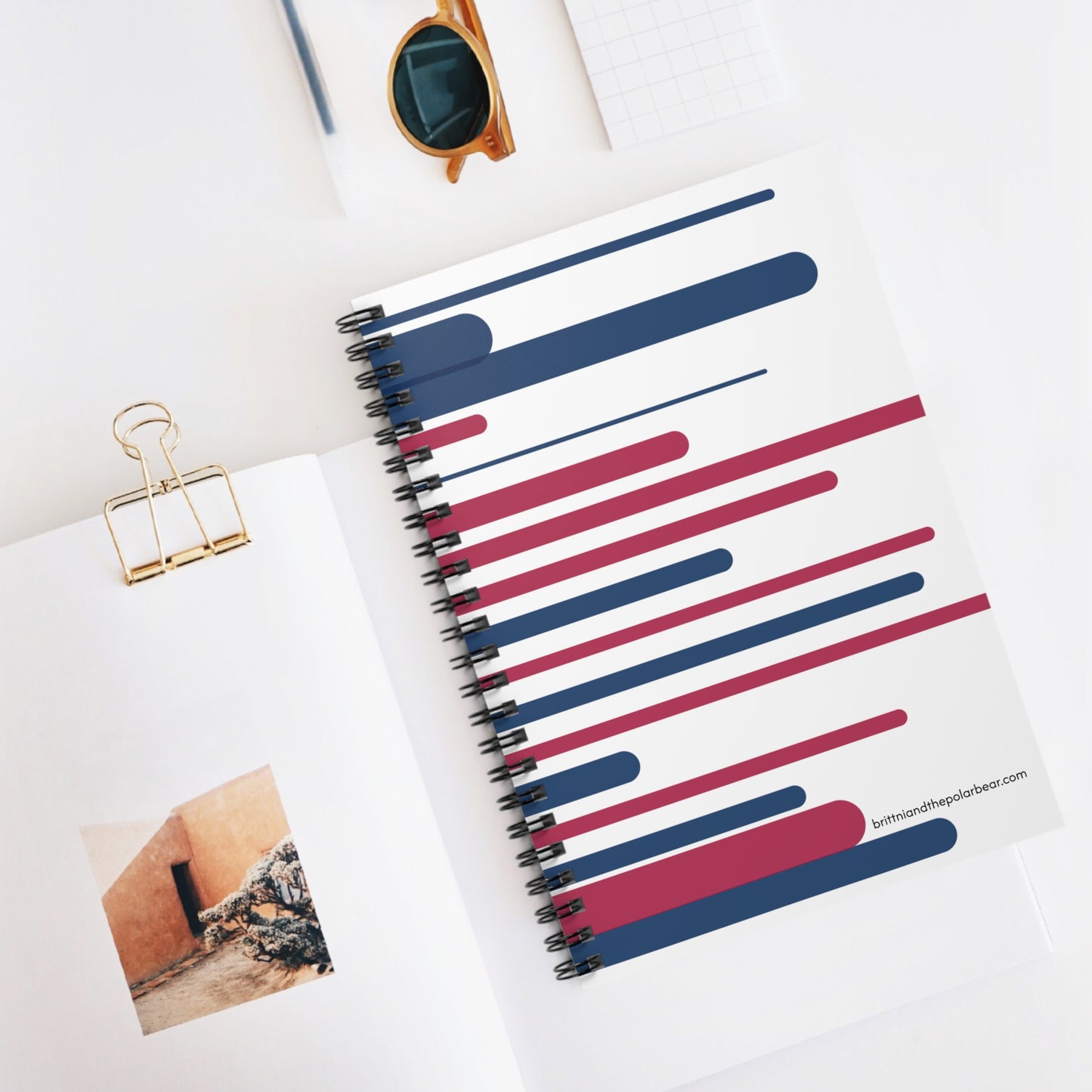 Spiral Notebook with Rule Lined Paper - usa v20.2.5 (Rotated Left)