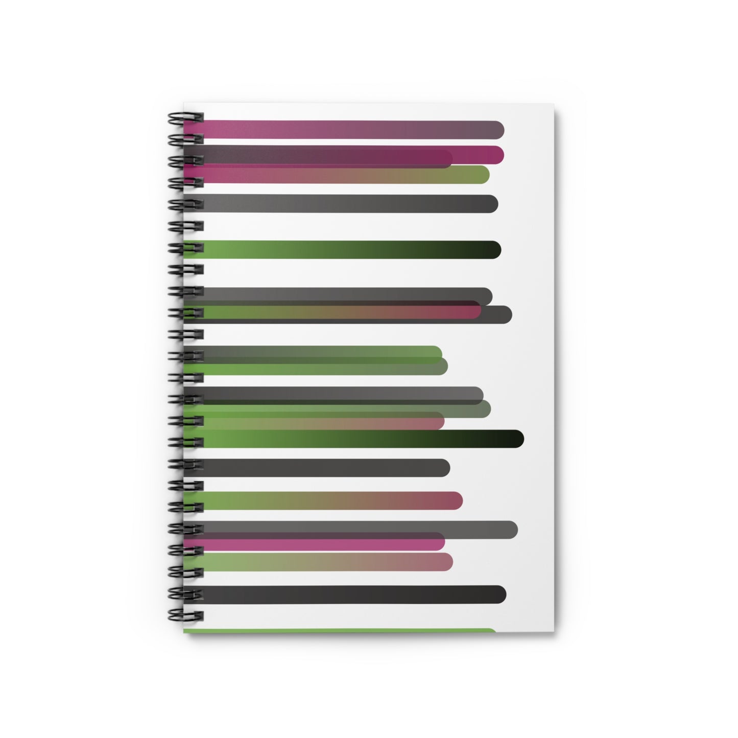 Spiral Notebook with Rule Lined Paper - i hope you're happy - Rotated Left