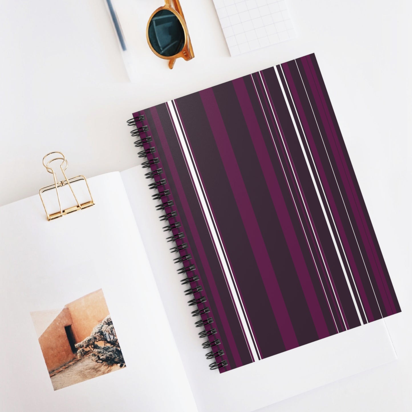 Spiral Notebook with Rule Lined Paper - grapevine v20.2.5