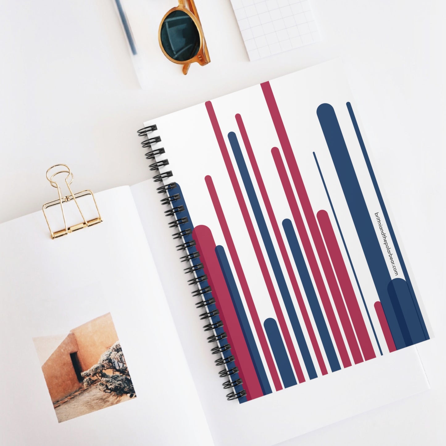 Spiral Notebook with Rule Lined Paper - usa v20.2.5 (Inverted)