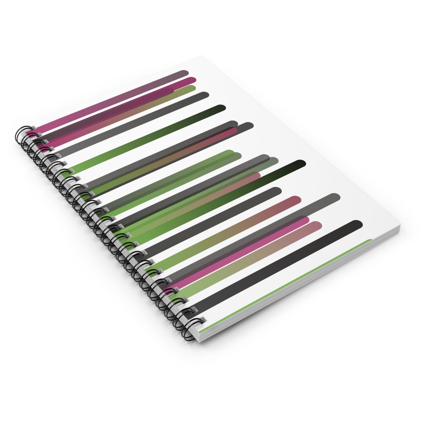 Spiral Notebook with Rule Lined Paper - i hope you're happy - Rotated Left