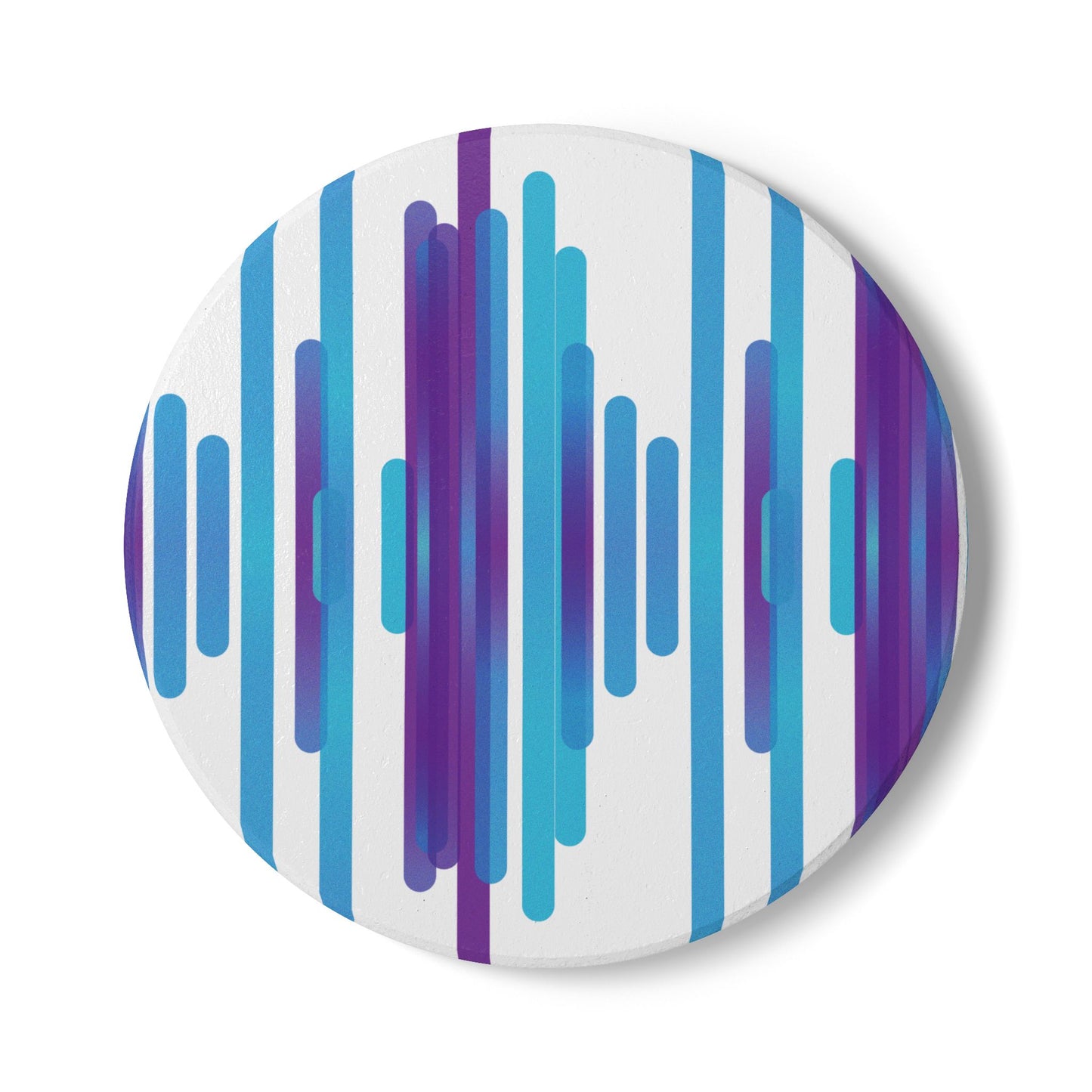 Ceramic Coaster - cloudy purple daze - Pattern 1