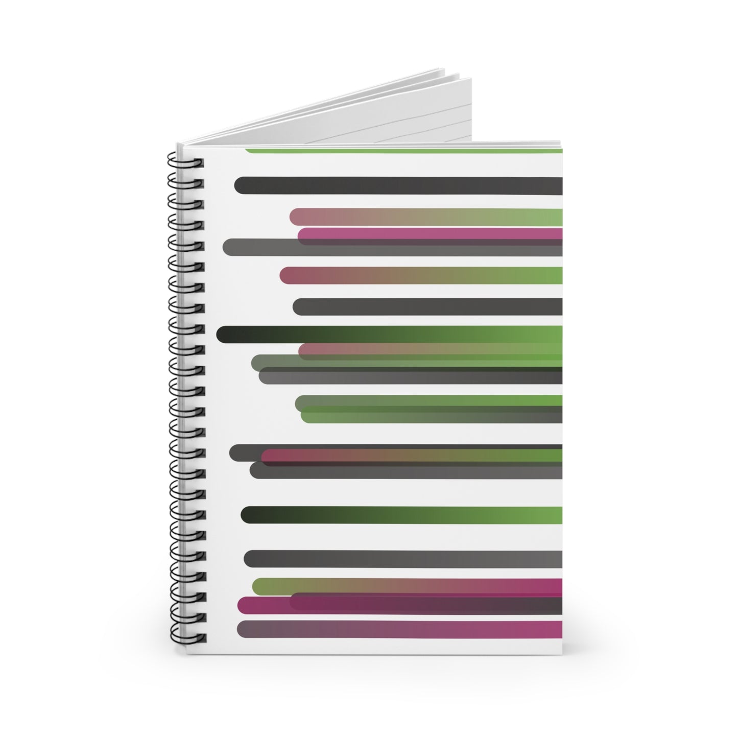 Spiral Notebook with Rule Lined Paper - i hope you're happy - Rotated Right