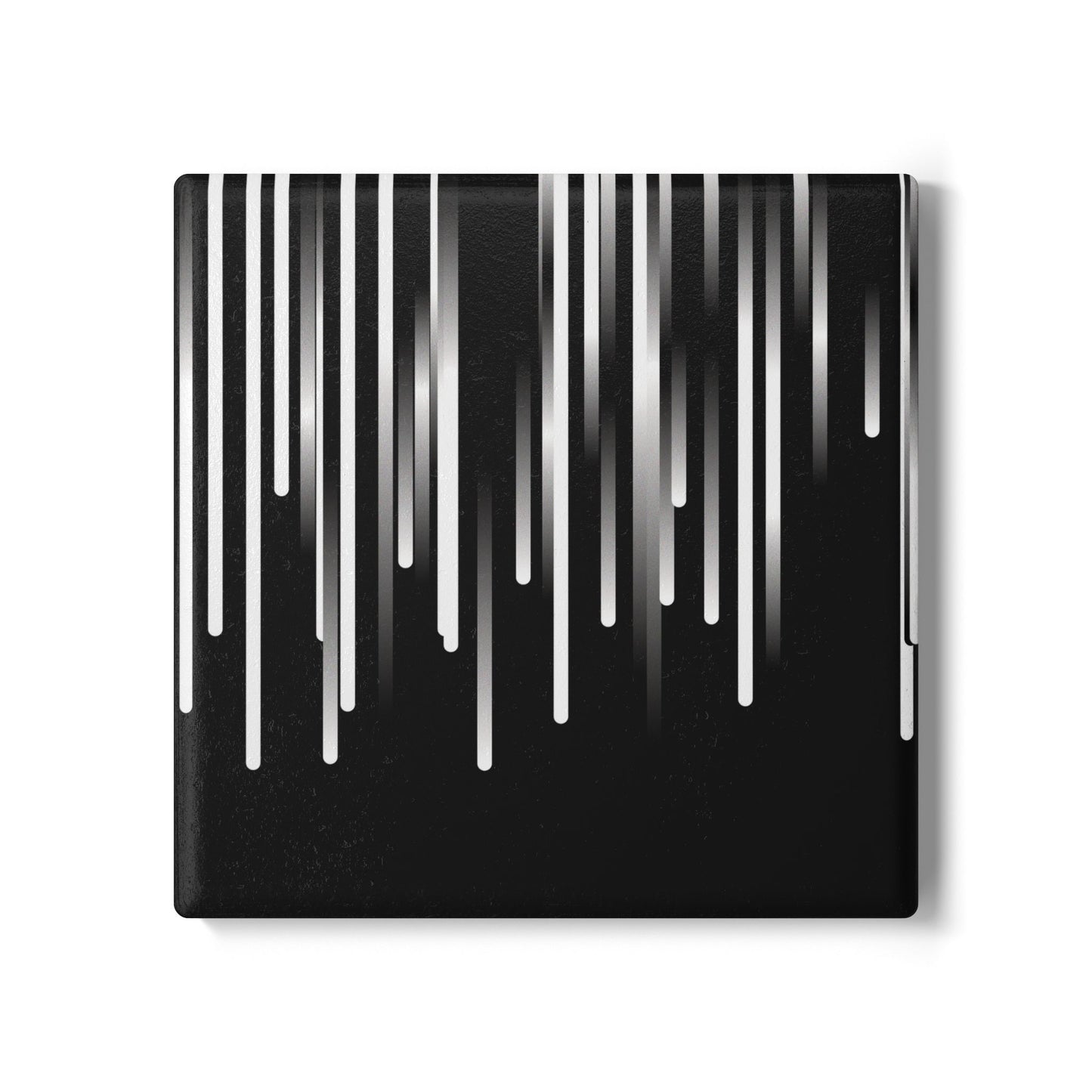 Ceramic Coaster - black & white & shadow