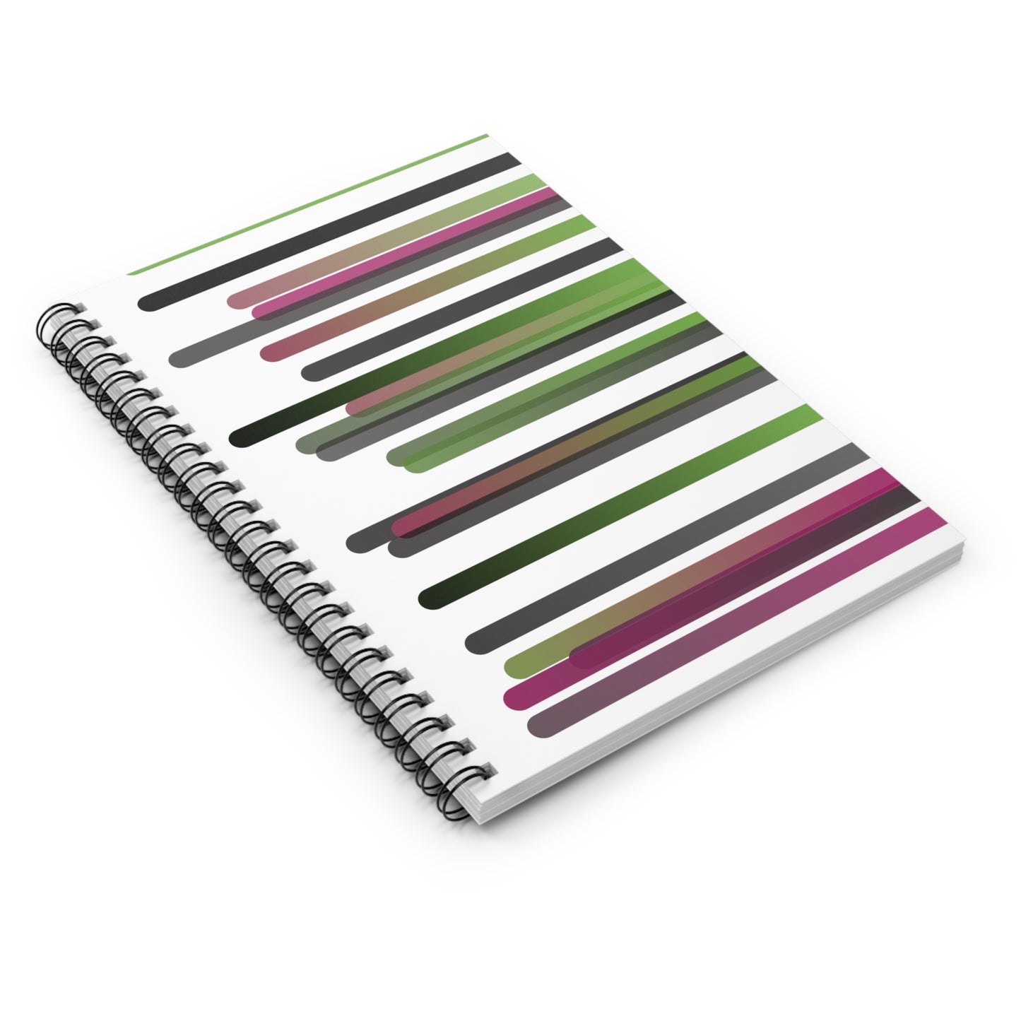 Spiral Notebook with Rule Lined Paper - i hope you're happy - Rotated Right