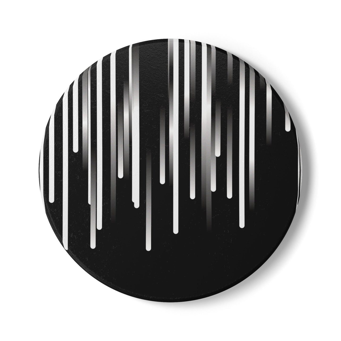 Ceramic Coaster - black & white & shadow