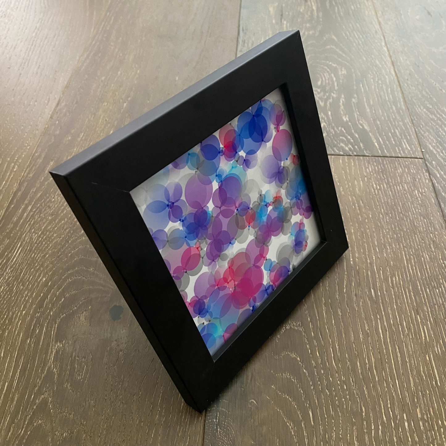 Original Art Print - pink, white, & blue