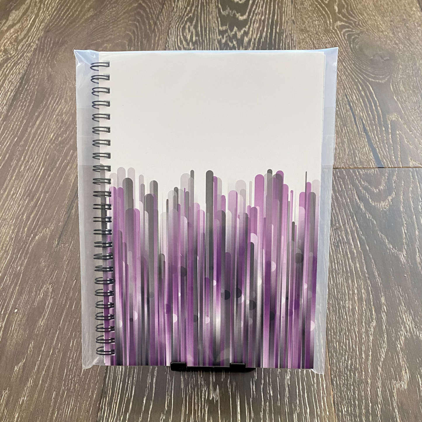 Spiral Notebook with Rule Lined Paper - city skyline (Inverted)