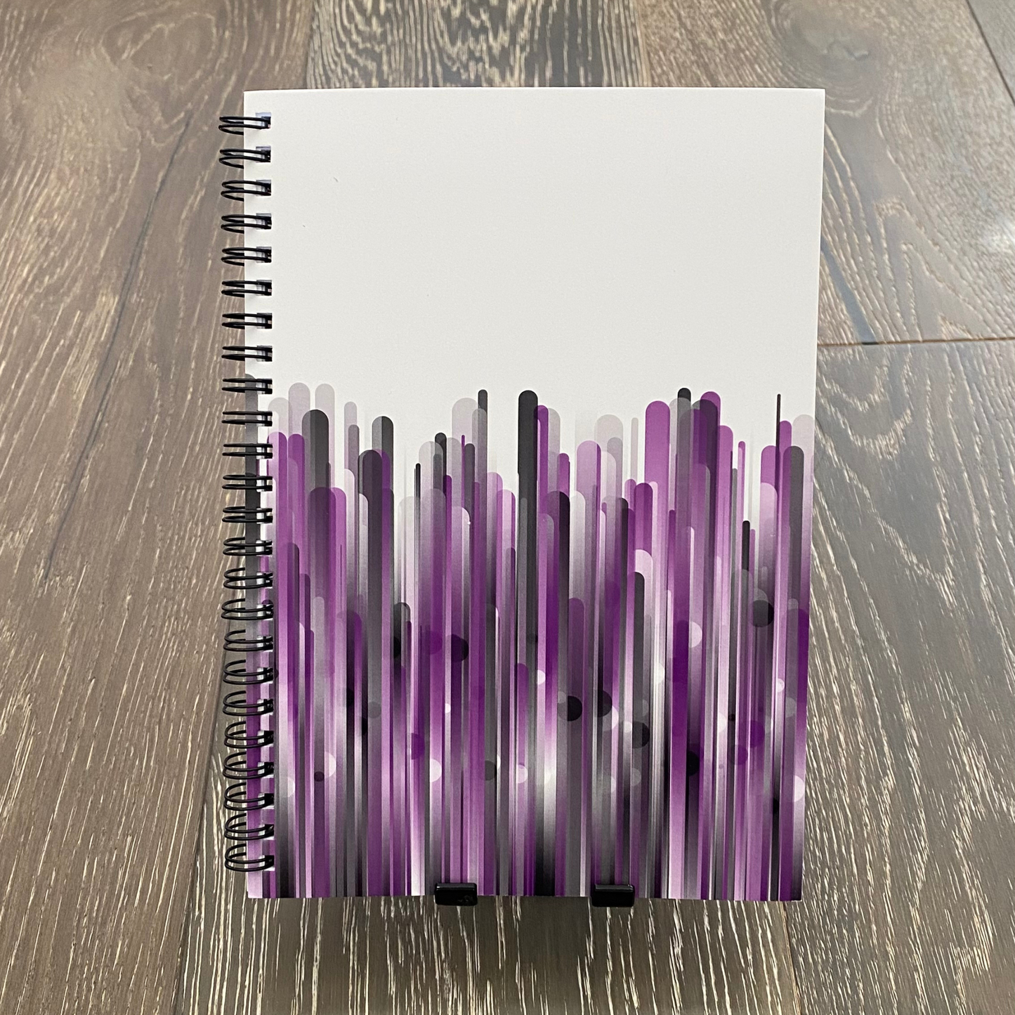 Spiral Notebook with Rule Lined Paper - city skyline (Inverted)