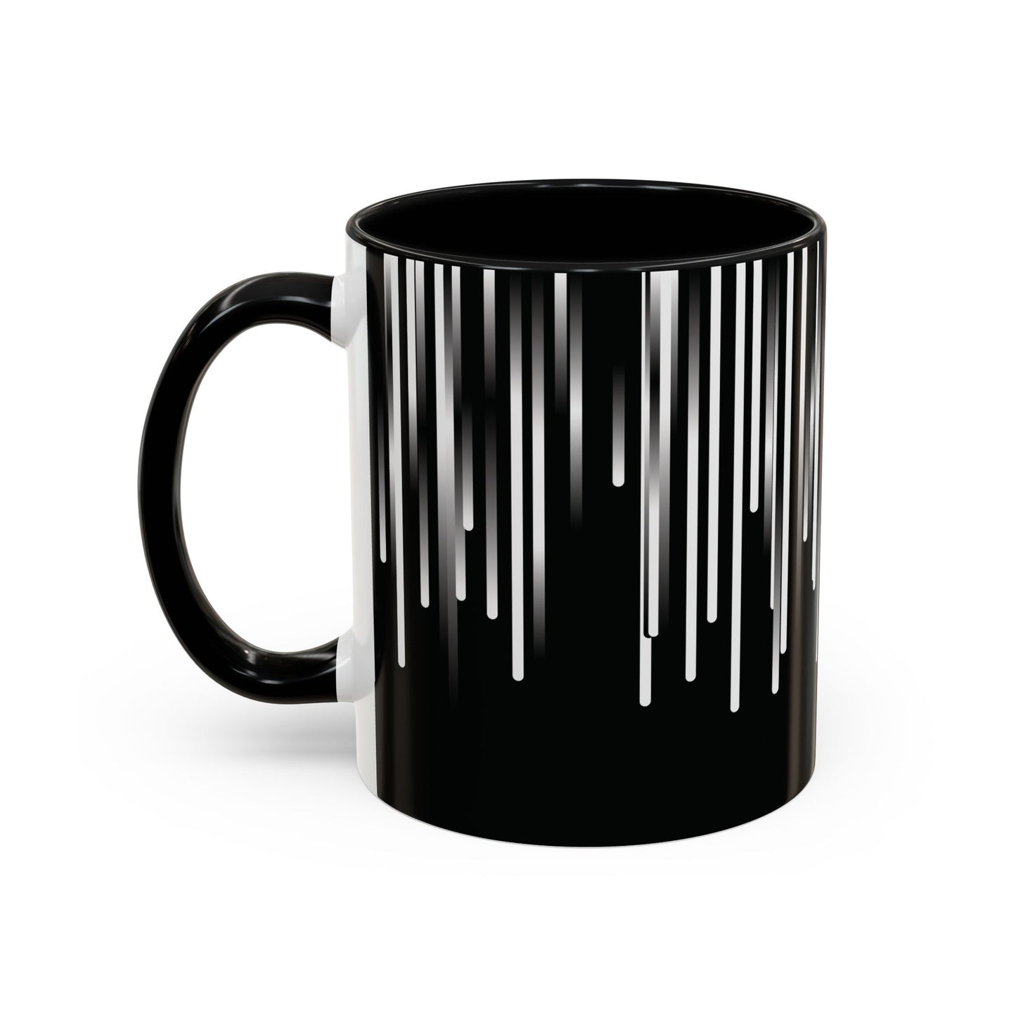 Accent Mug - 11oz - black & white & shadow