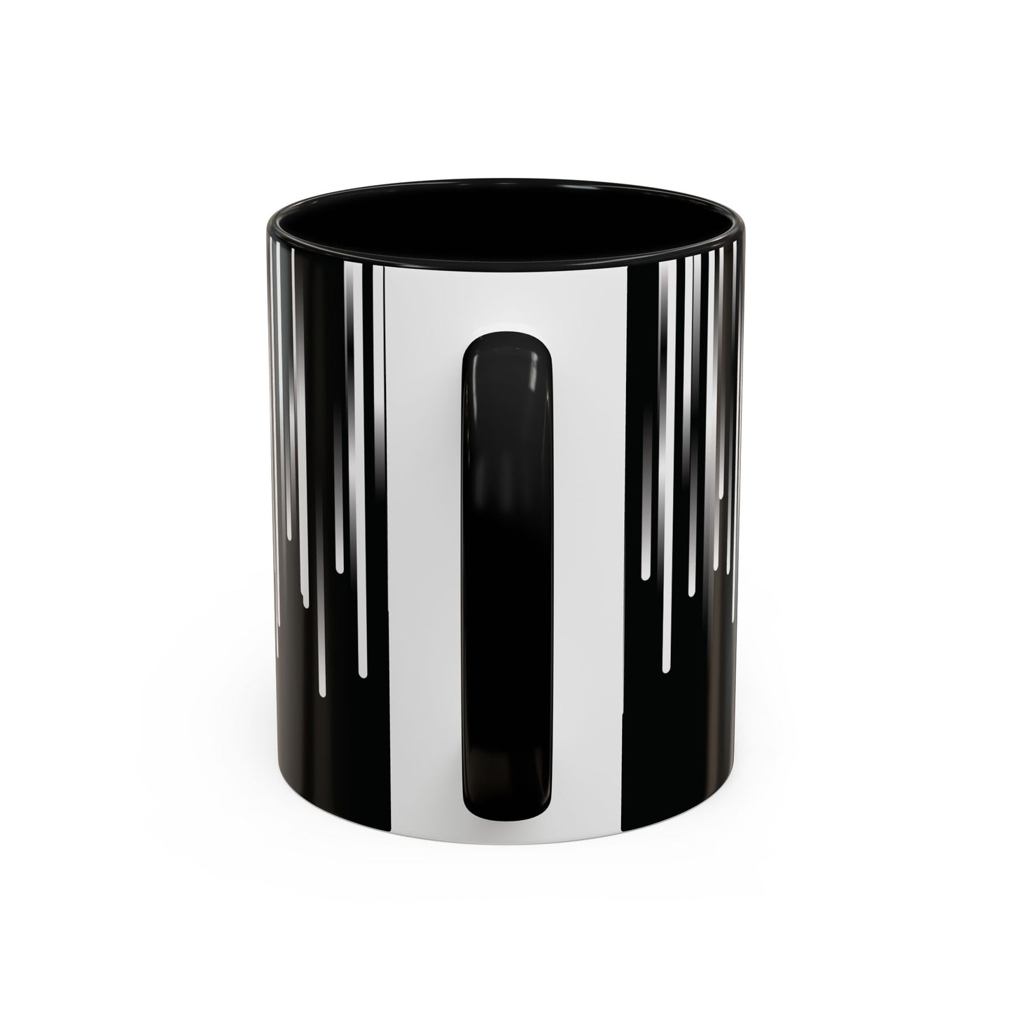 Accent Mug - 11oz - black & white & shadow