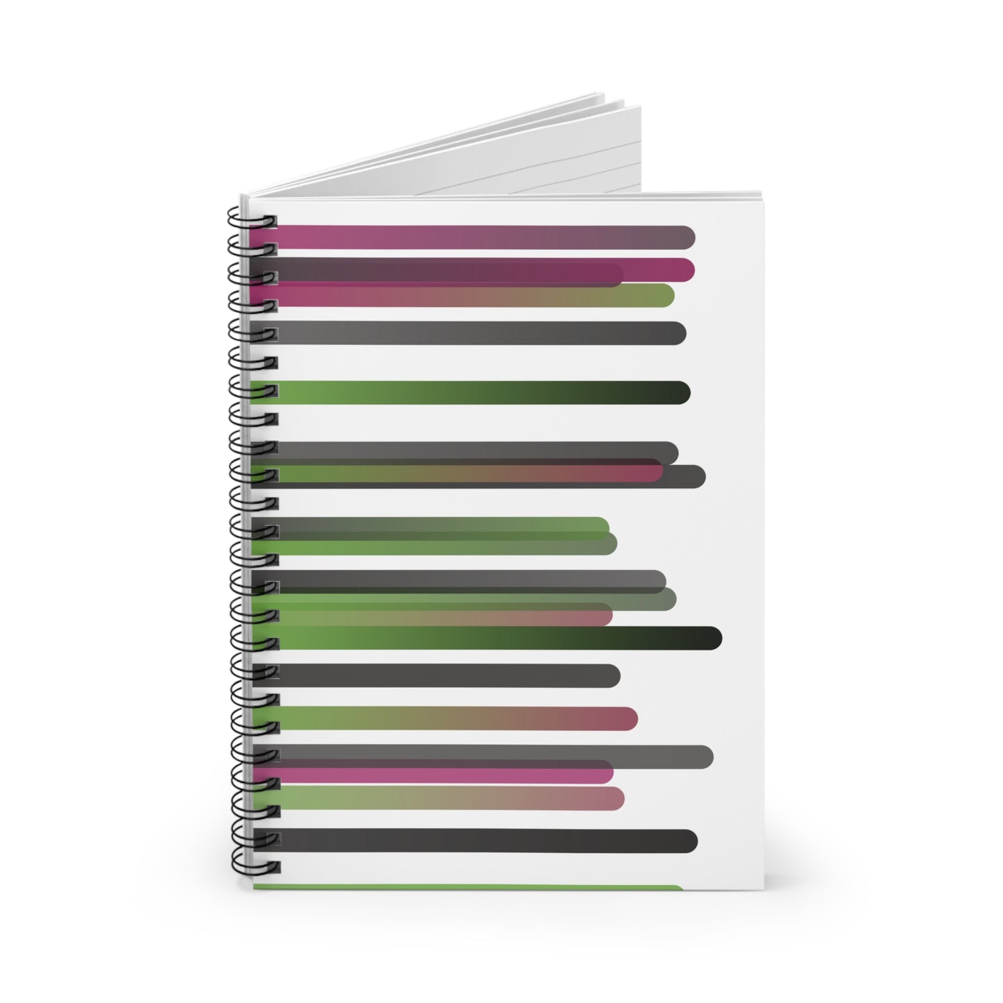Spiral Notebook with Rule Lined Paper - i hope you're happy - Rotated Left
