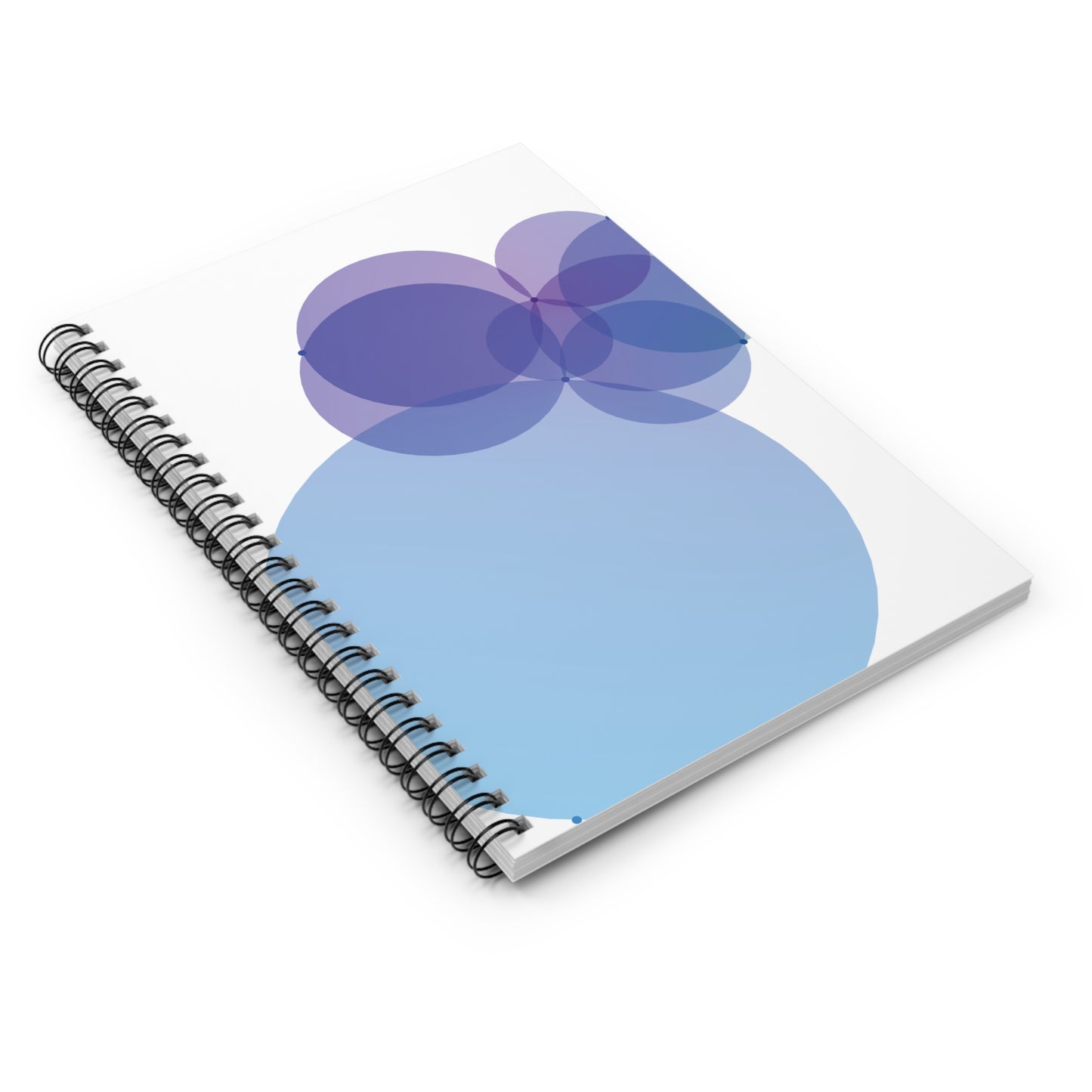 Spiral Notebook with Rule Lined Paper - blueberry