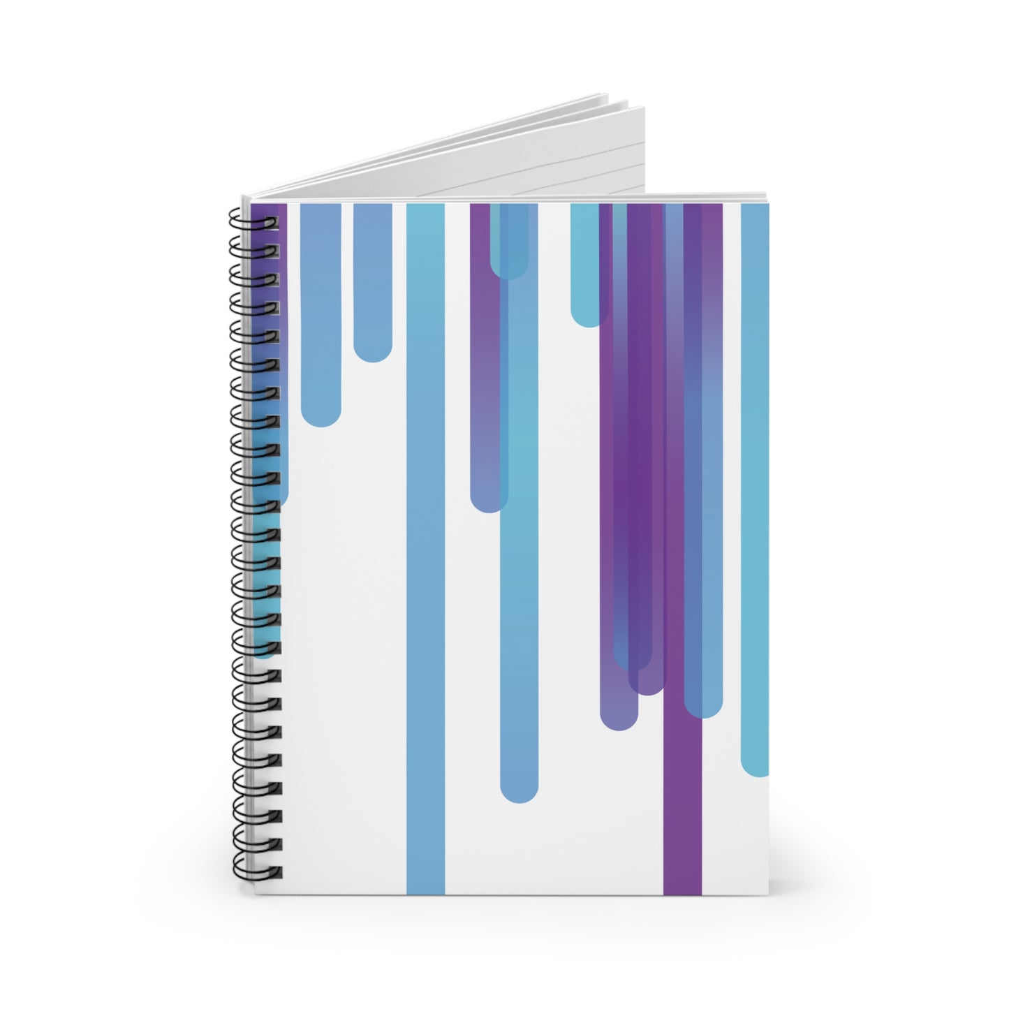 Spiral Notebook with Rule Lined Paper - cloudy purple daze