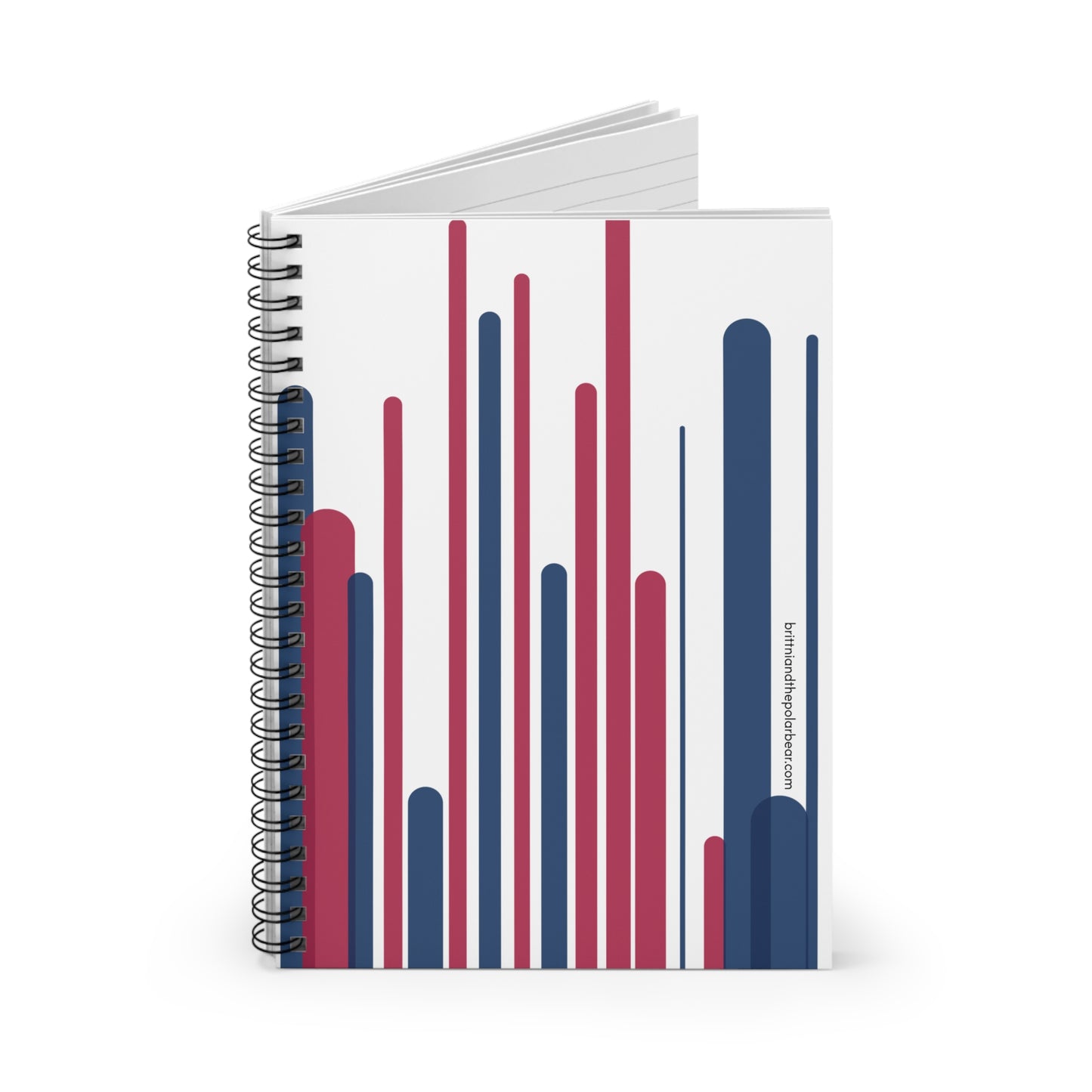 Spiral Notebook with Rule Lined Paper - usa v20.2.5 (Inverted)