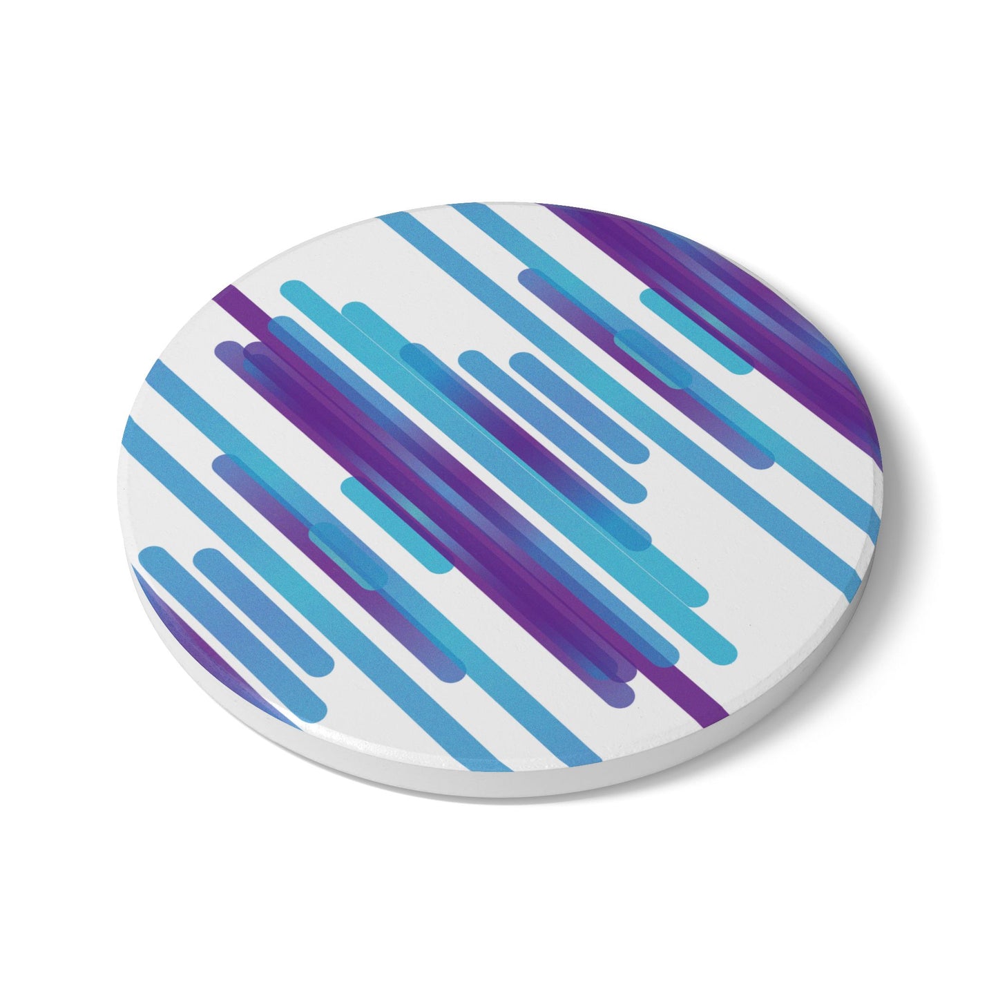 Ceramic Coaster - cloudy purple daze - Pattern 1