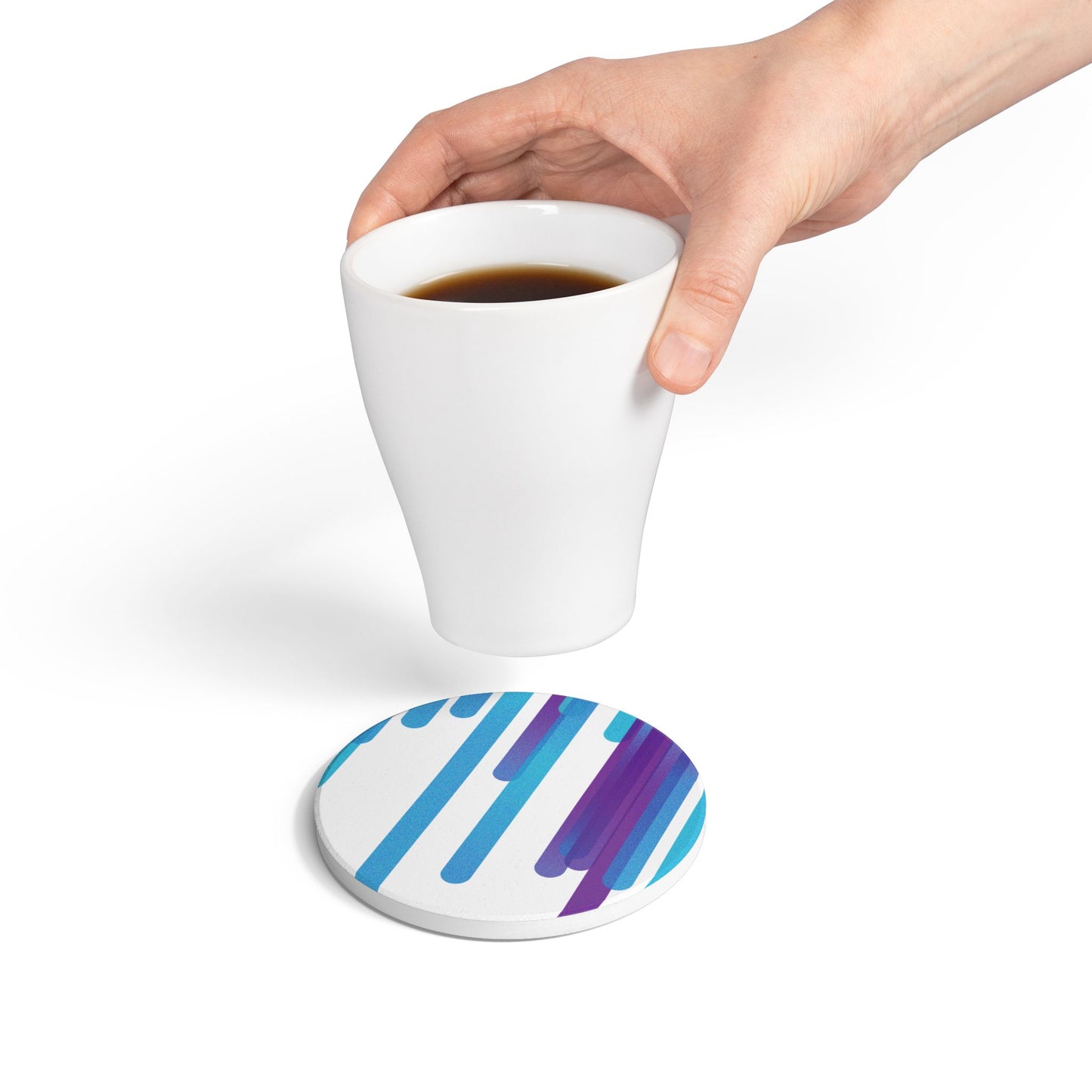 Ceramic Coaster - cloudy purple daze