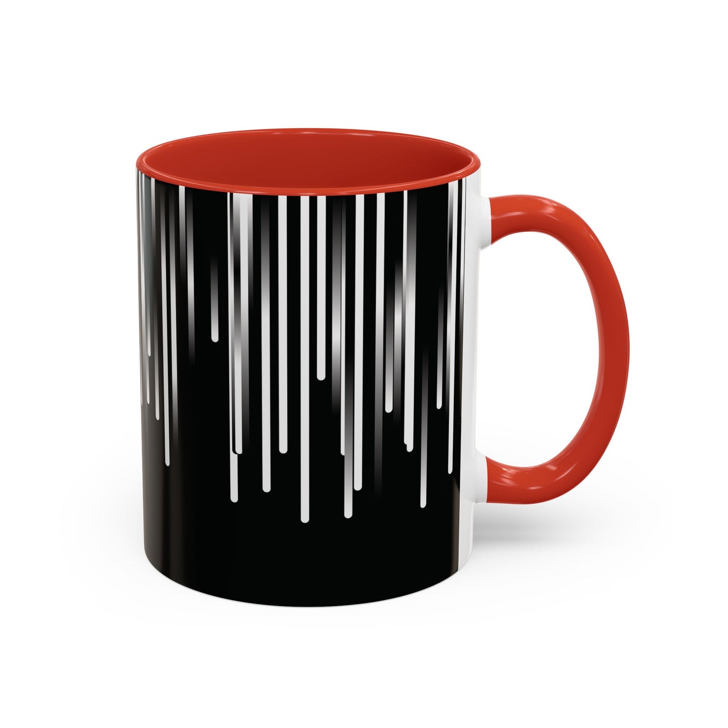Accent Mug - 11oz - black & white & shadow
