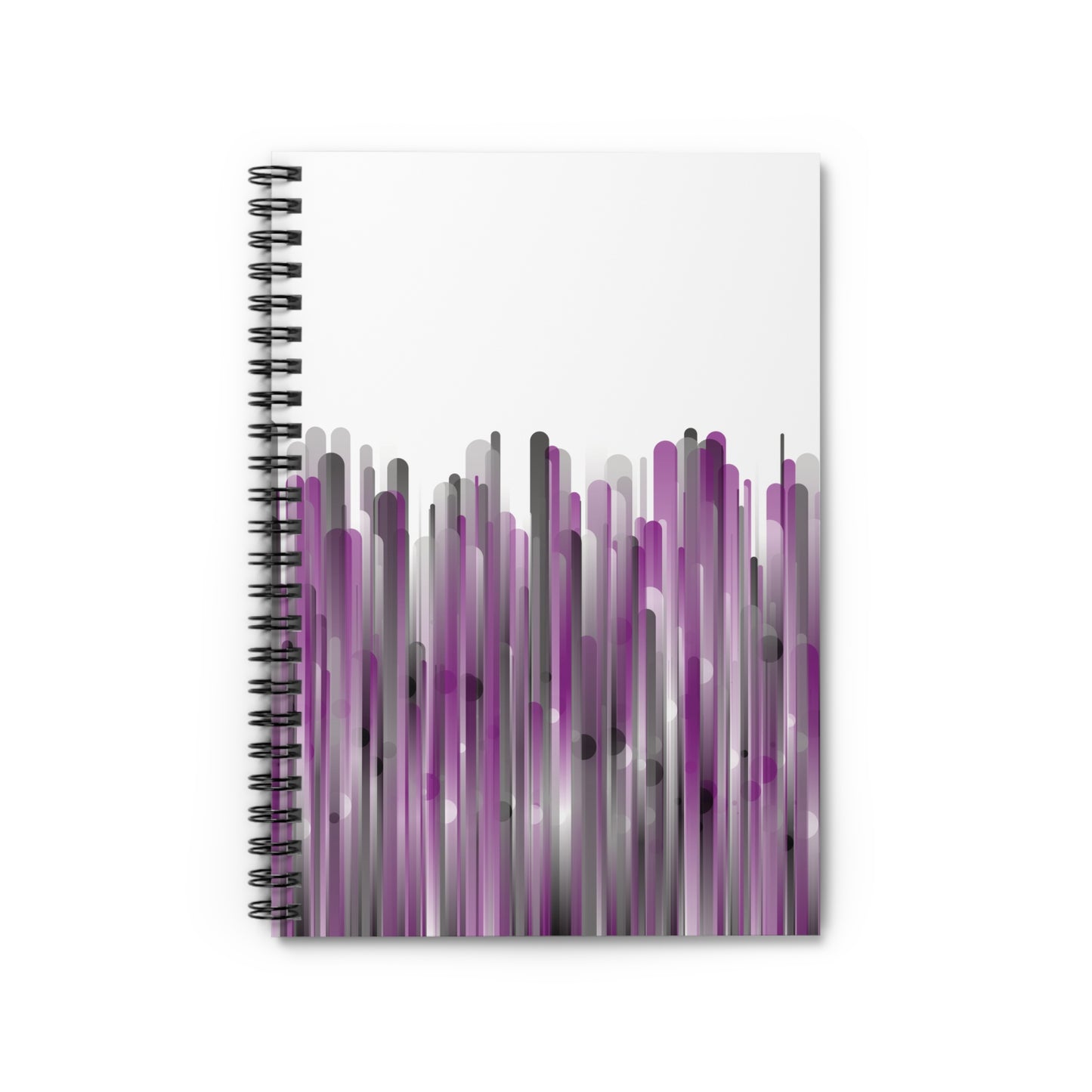 Spiral Notebook with Rule Lined Paper - city skyline (Inverted)