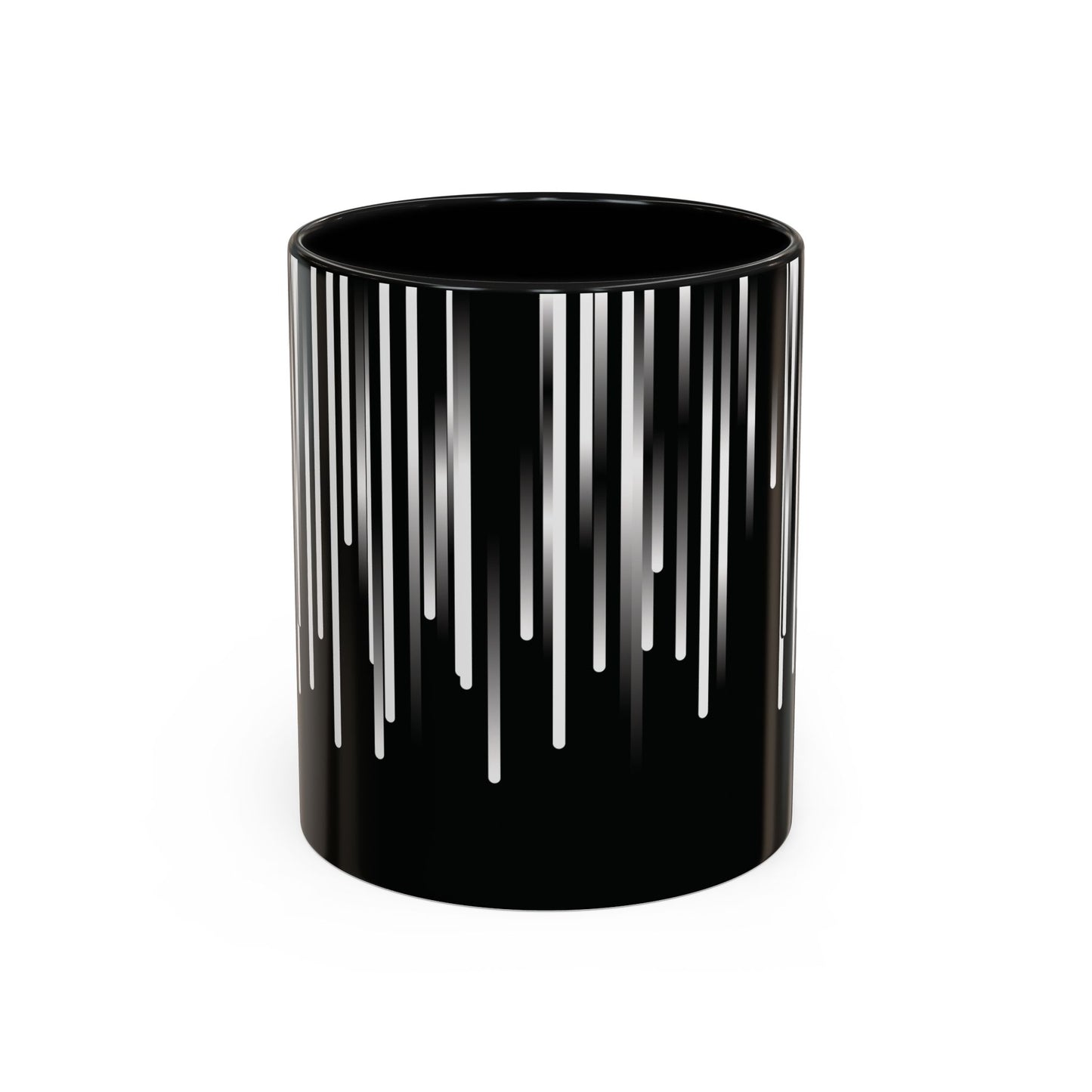 Accent Mug - 11oz - black & white & shadow