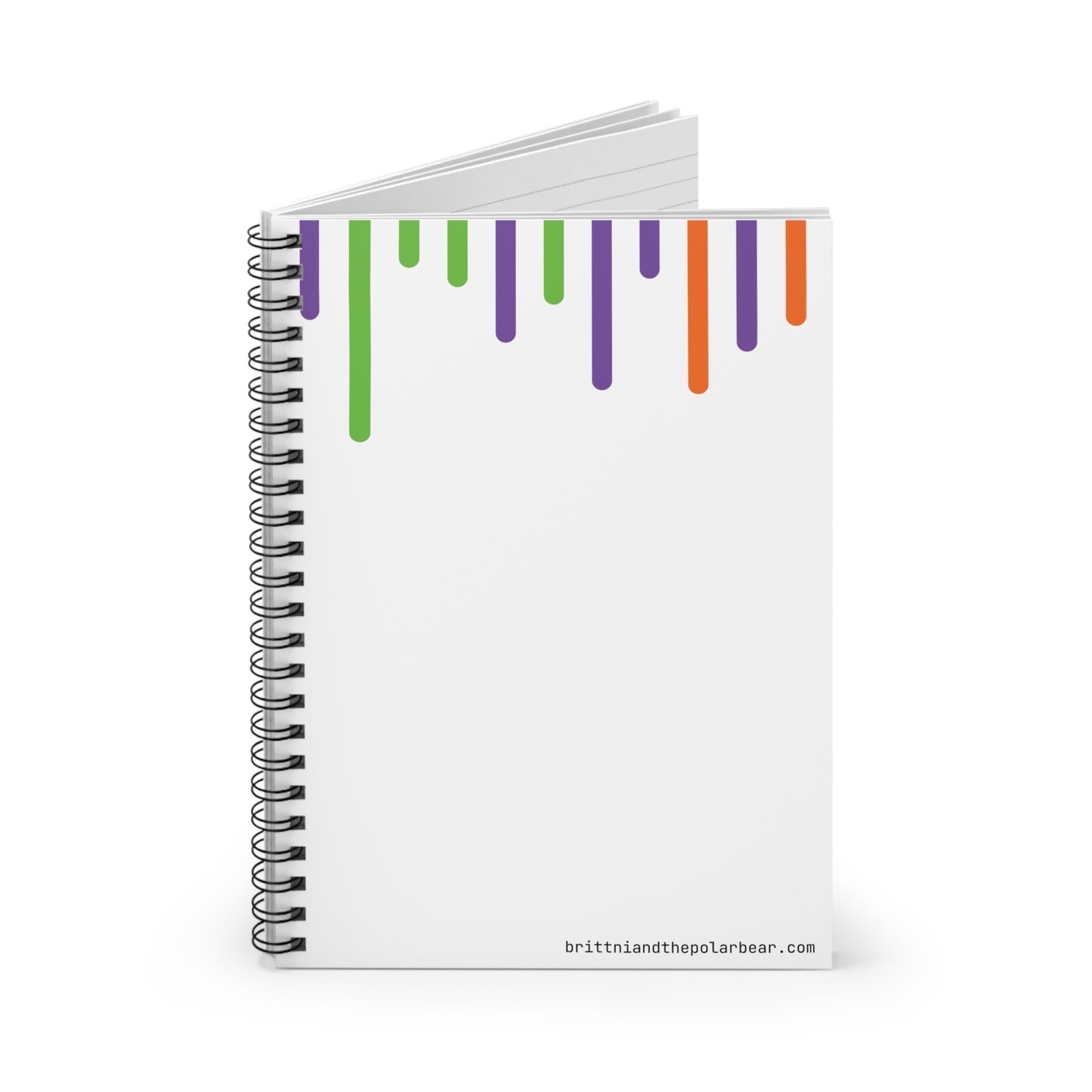 Spiral Notebook with Rule Lined Paper - halloween candy