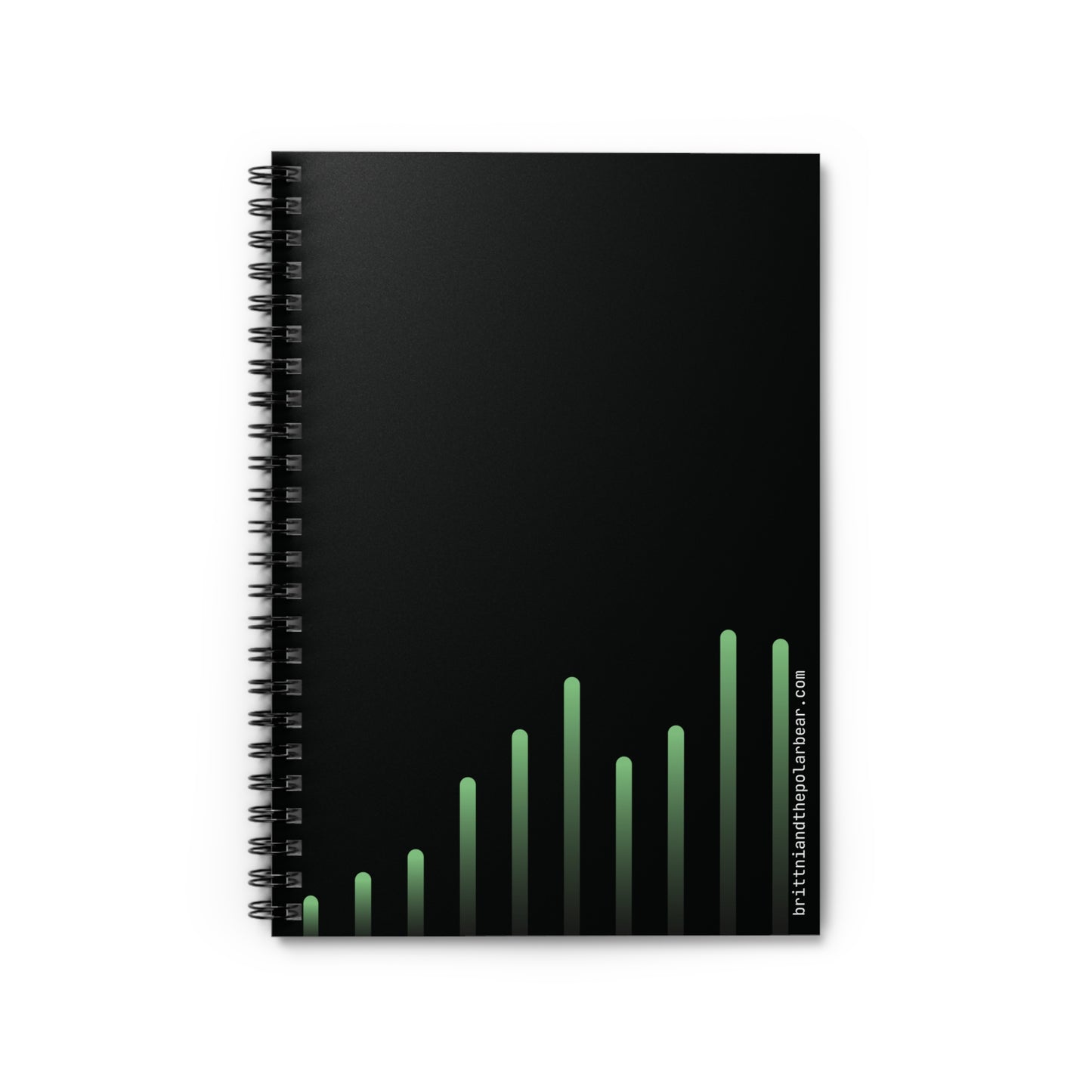 Spiral Notebook with Rule Lined Paper - radioactive