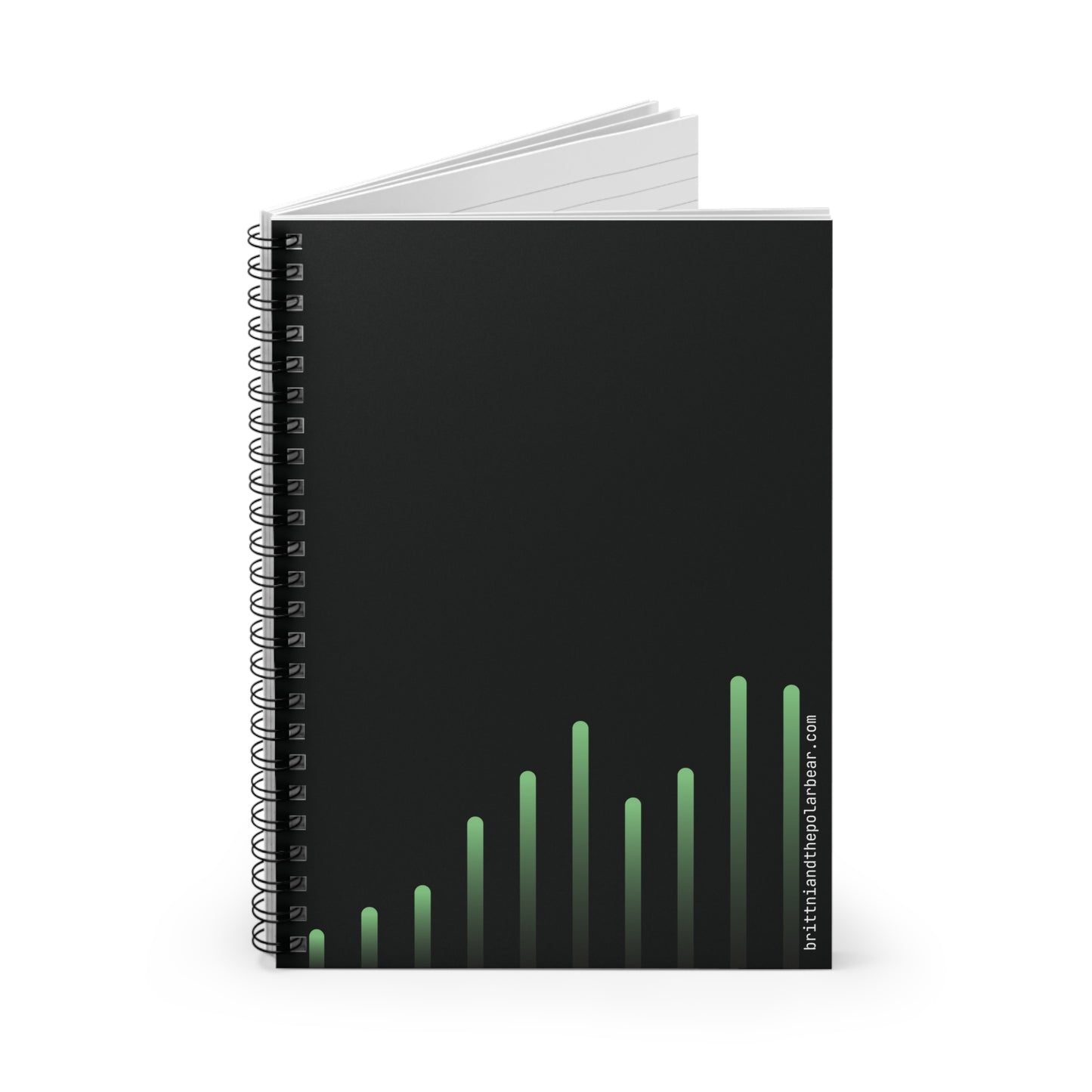Spiral Notebook with Rule Lined Paper - radioactive