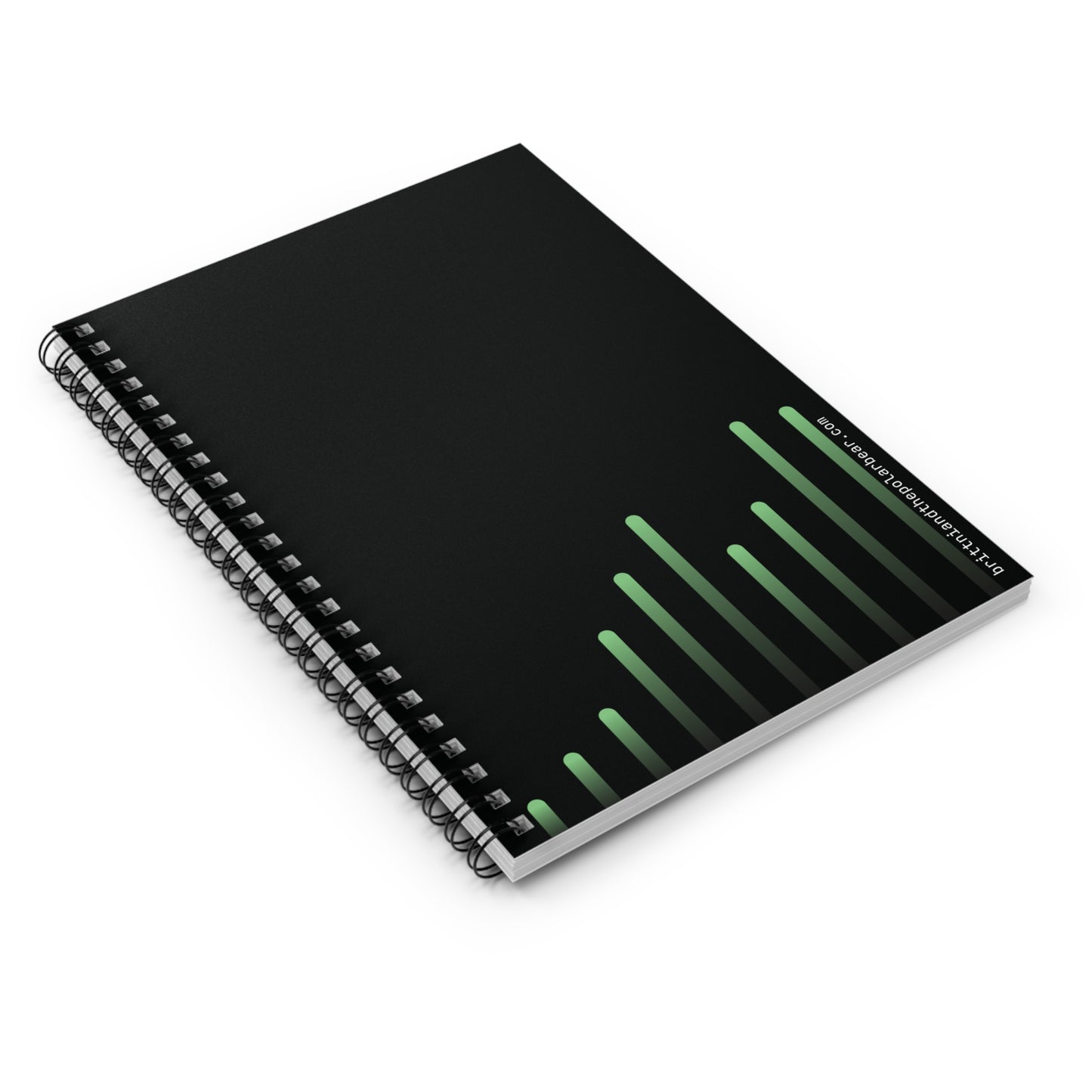 Spiral Notebook with Rule Lined Paper - radioactive