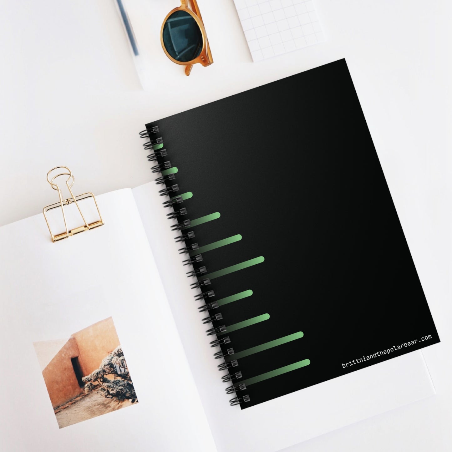 Spiral Notebook with Rule Lined Paper - radioactive