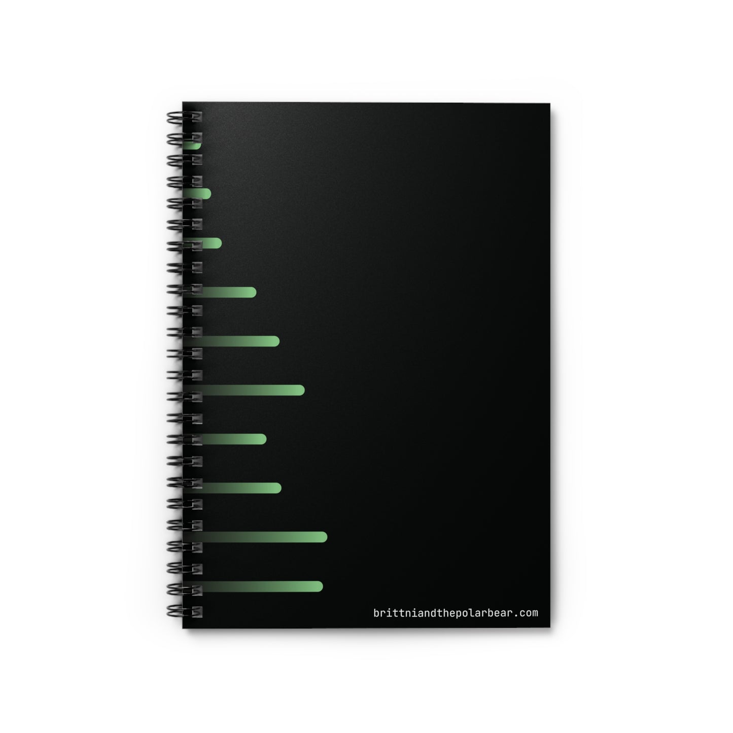 Spiral Notebook with Rule Lined Paper - radioactive