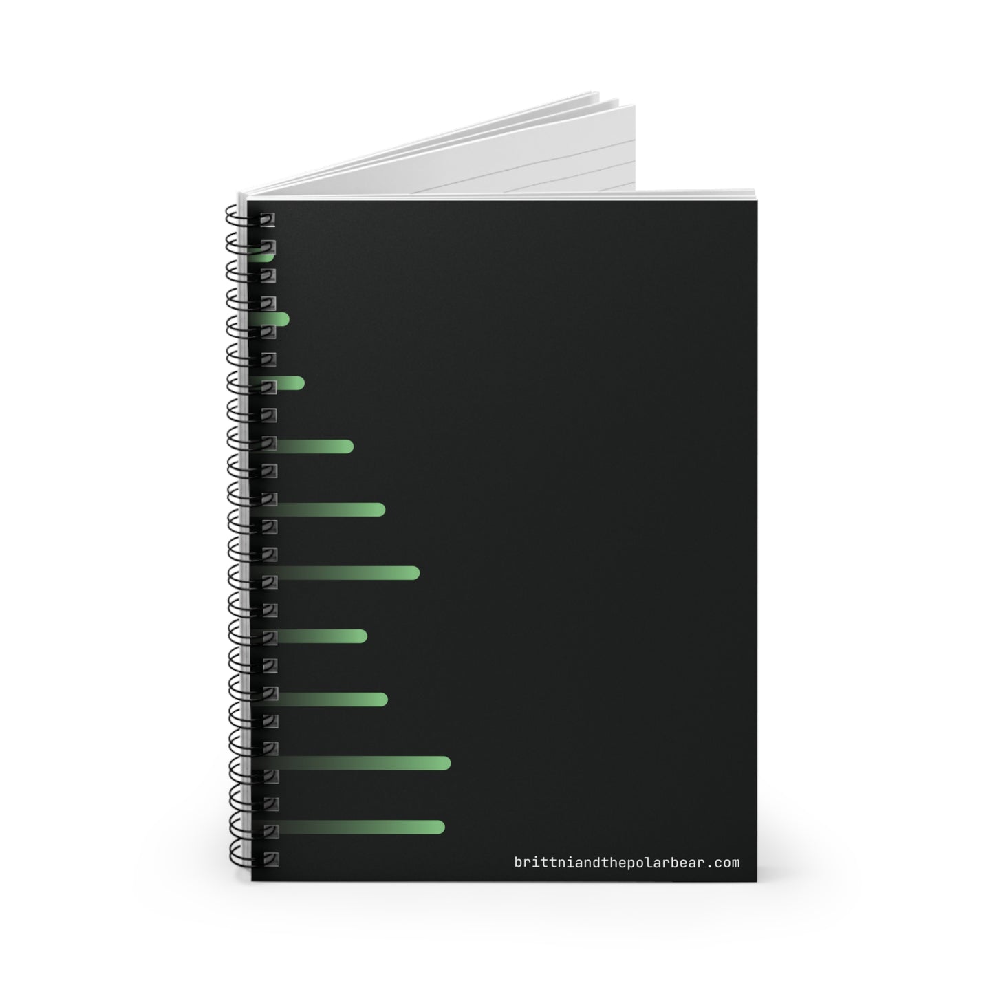 Spiral Notebook with Rule Lined Paper - radioactive