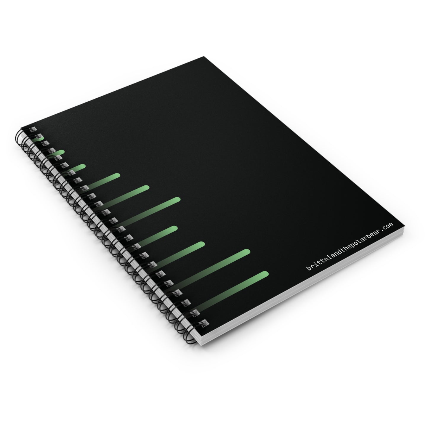 Spiral Notebook with Rule Lined Paper - radioactive