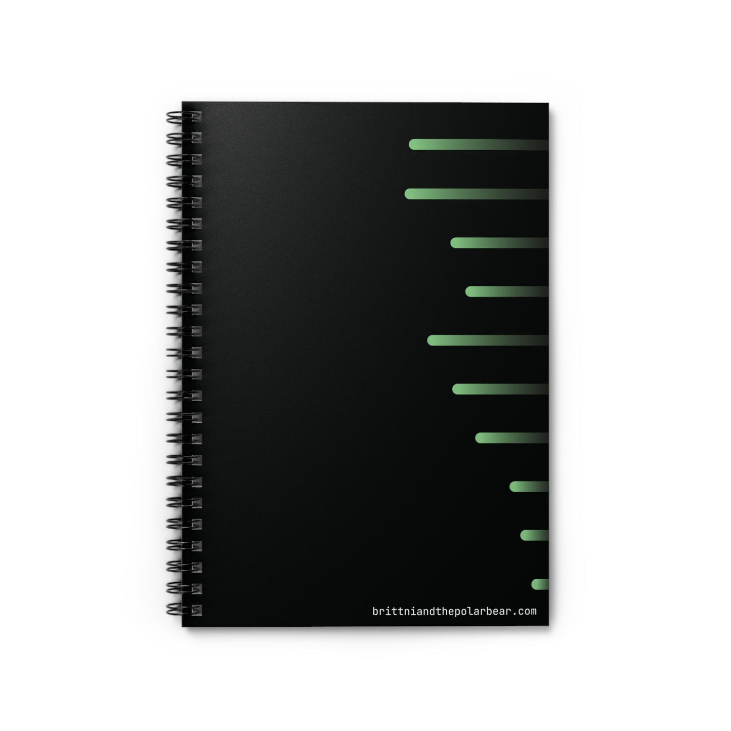 Spiral Notebook with Rule Lined Paper - radioactive