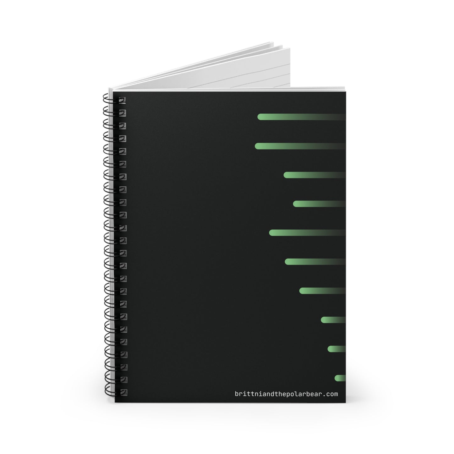 Spiral Notebook with Rule Lined Paper - radioactive