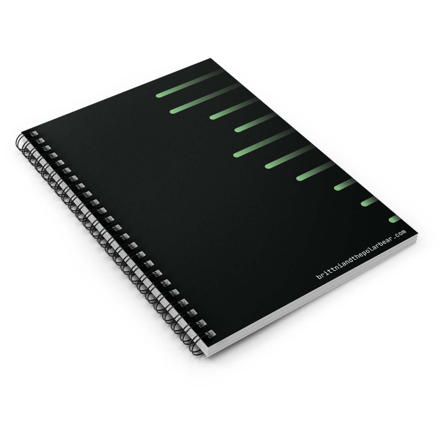 Spiral Notebook with Rule Lined Paper - radioactive