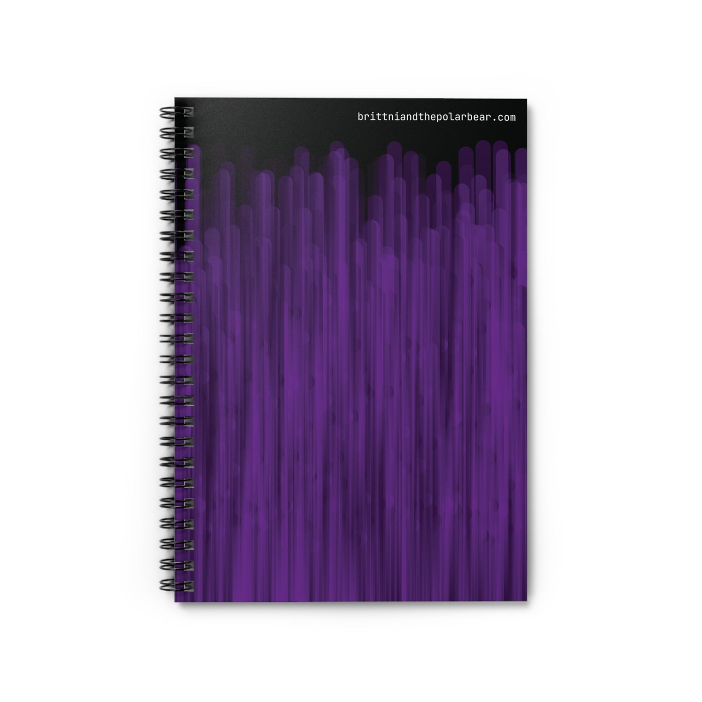 Spiral Notebook with Rule Lined Paper - raven violet