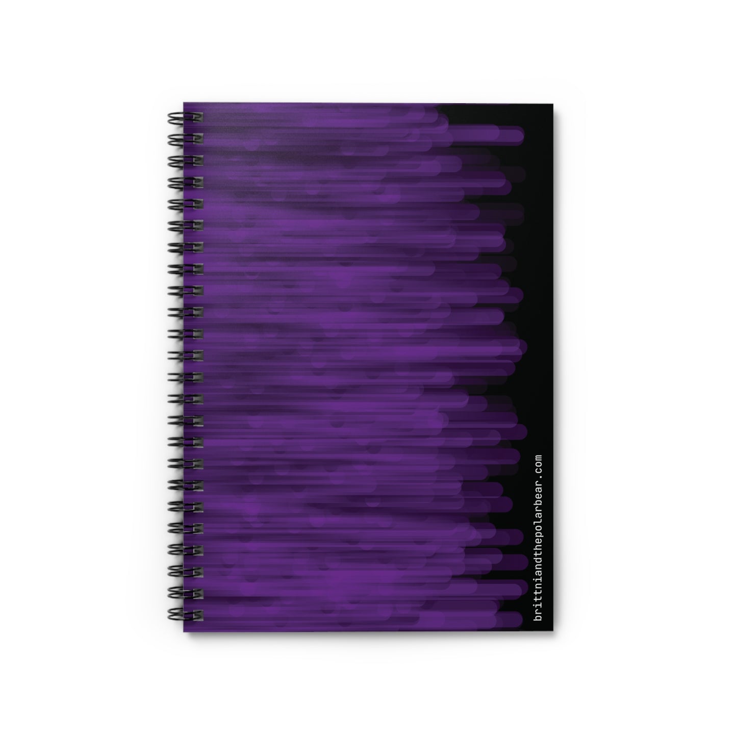 Spiral Notebook with Rule Lined Paper - raven violet