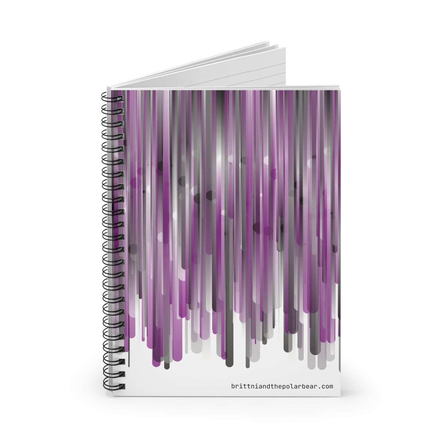 Spiral Notebook with Rule Lined Paper - city skyline