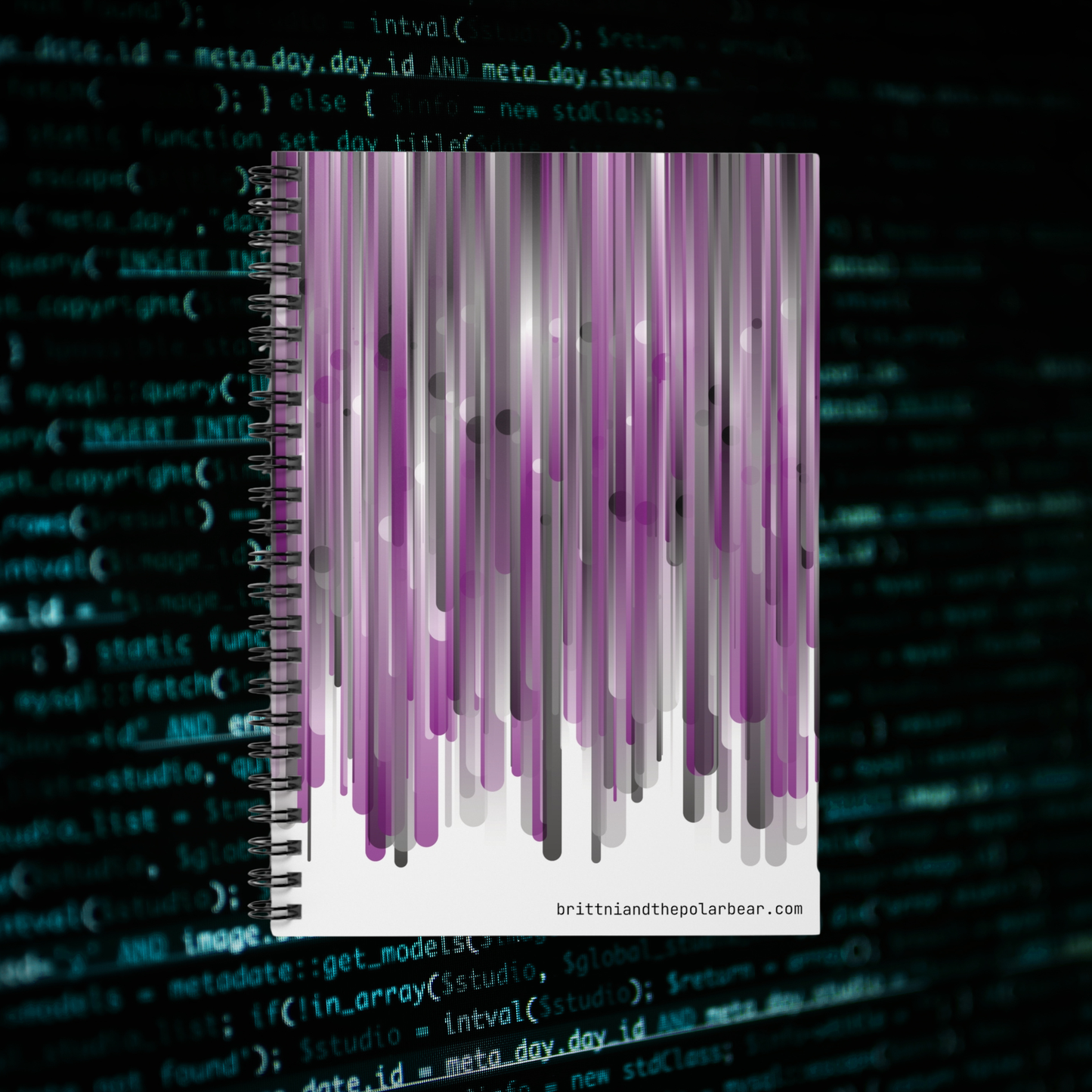 Spiral Notebook with Rule Lined Paper - city skyline