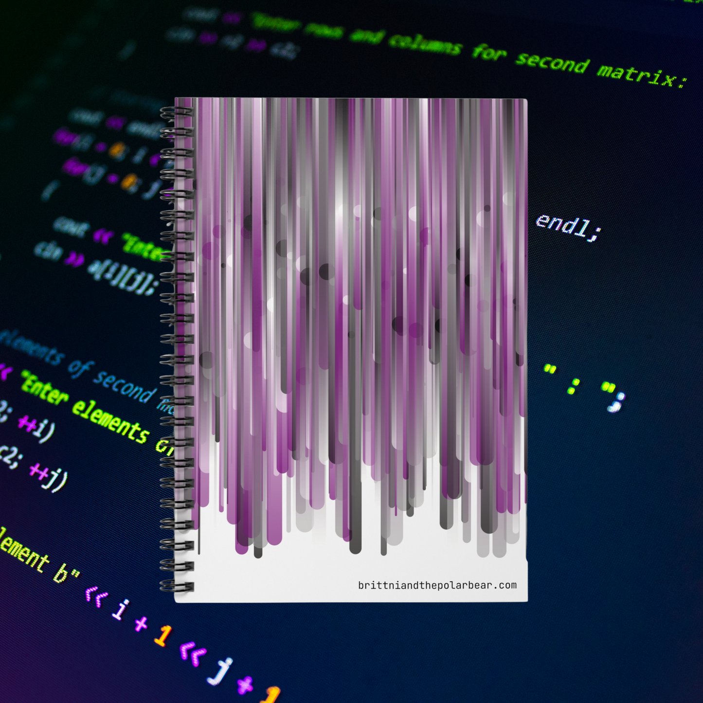 Spiral Notebook with Rule Lined Paper - city skyline