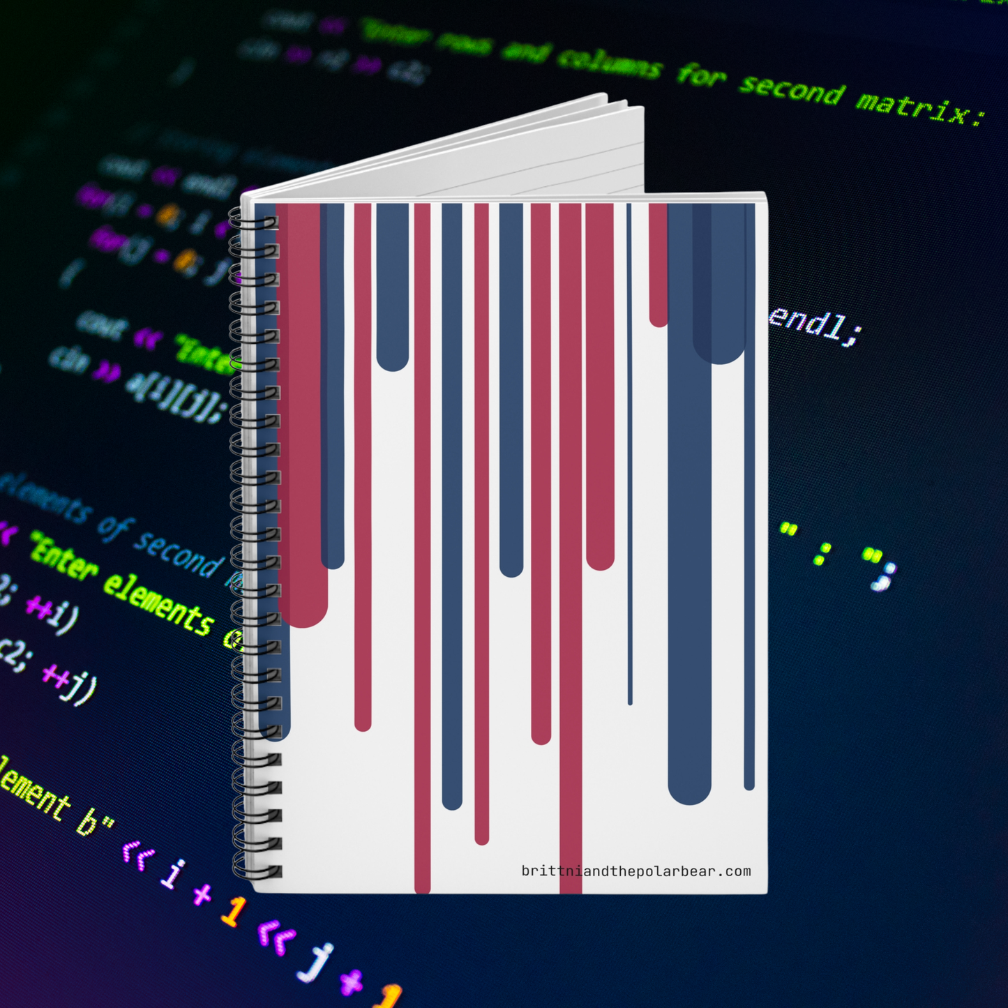 Spiral Notebook with Rule Lined Paper - usa v20.2.5