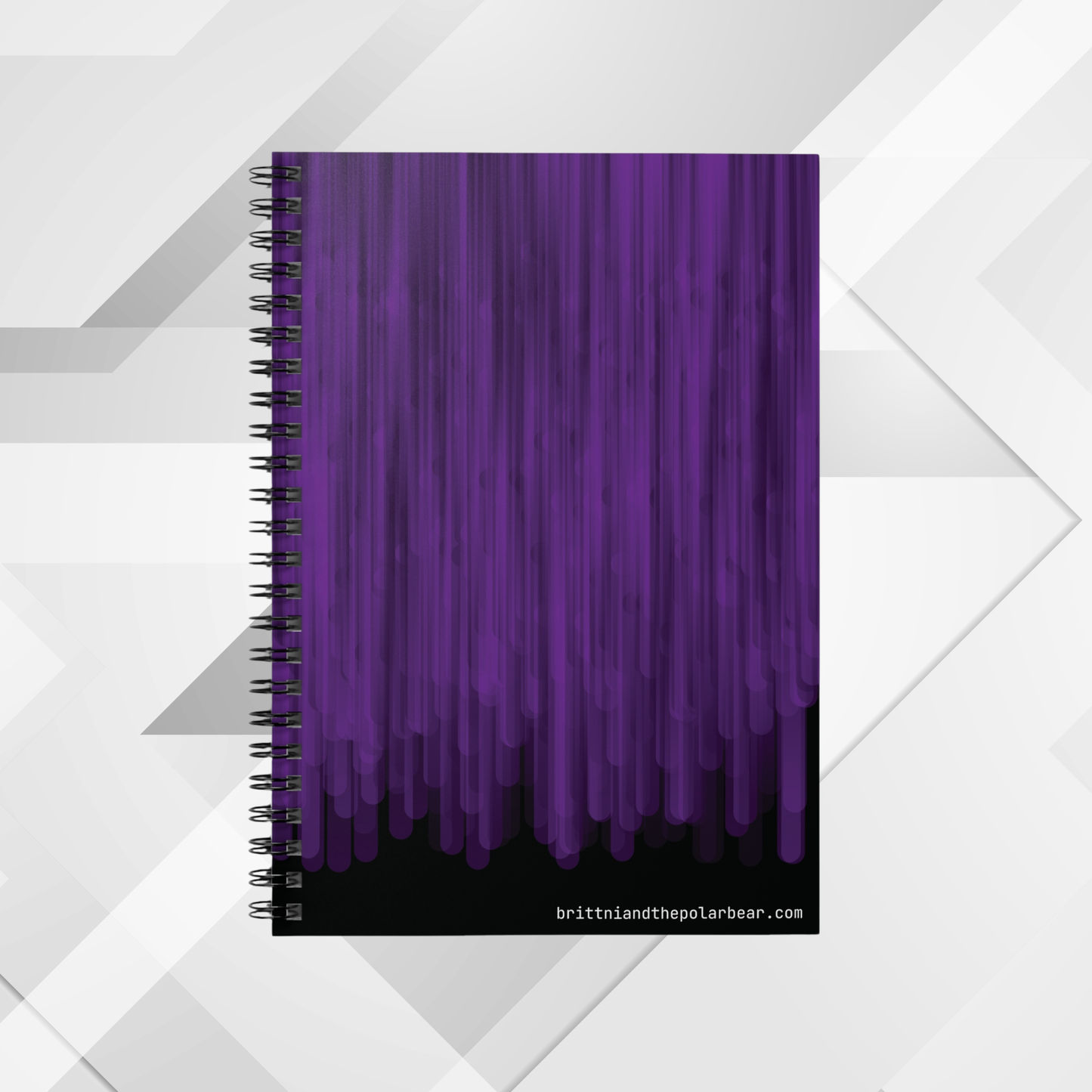 Spiral Notebook with Rule Lined Paper - raven violet