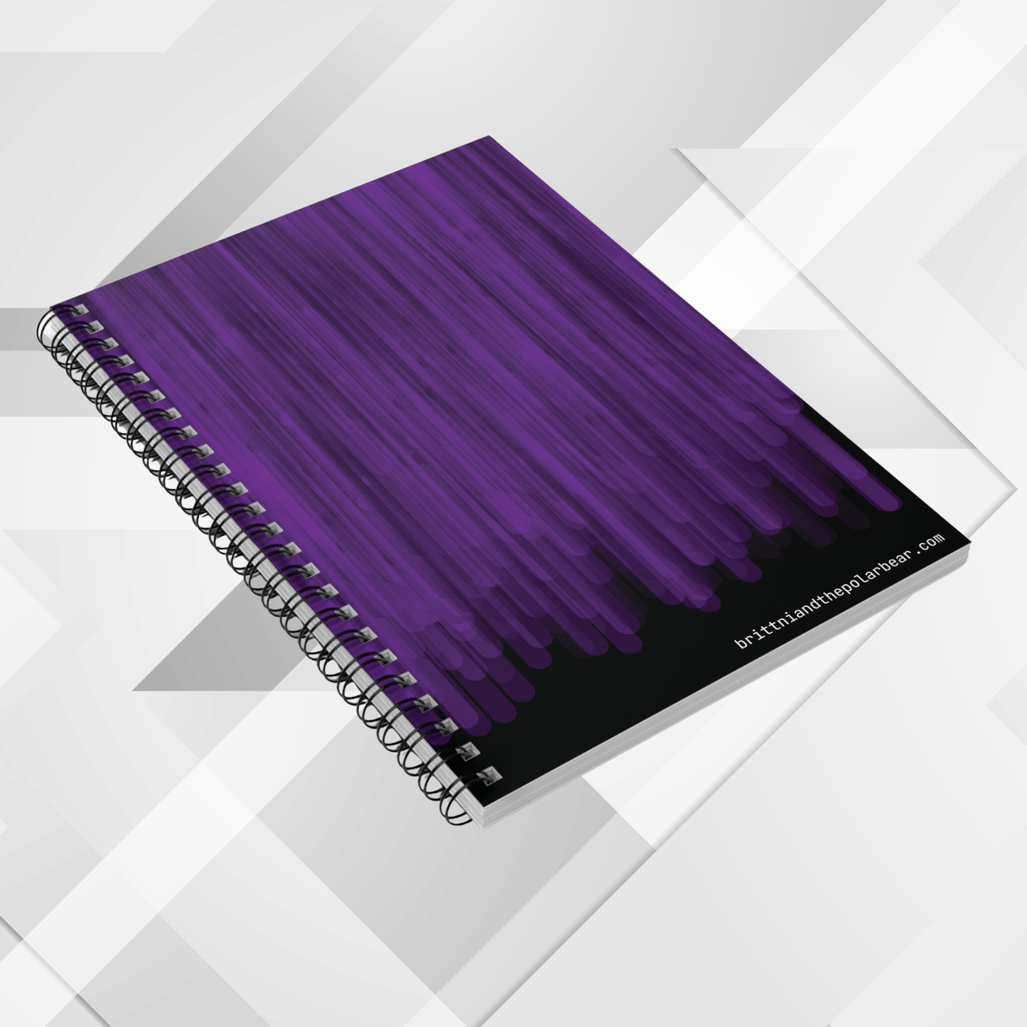 Spiral Notebook with Rule Lined Paper - raven violet